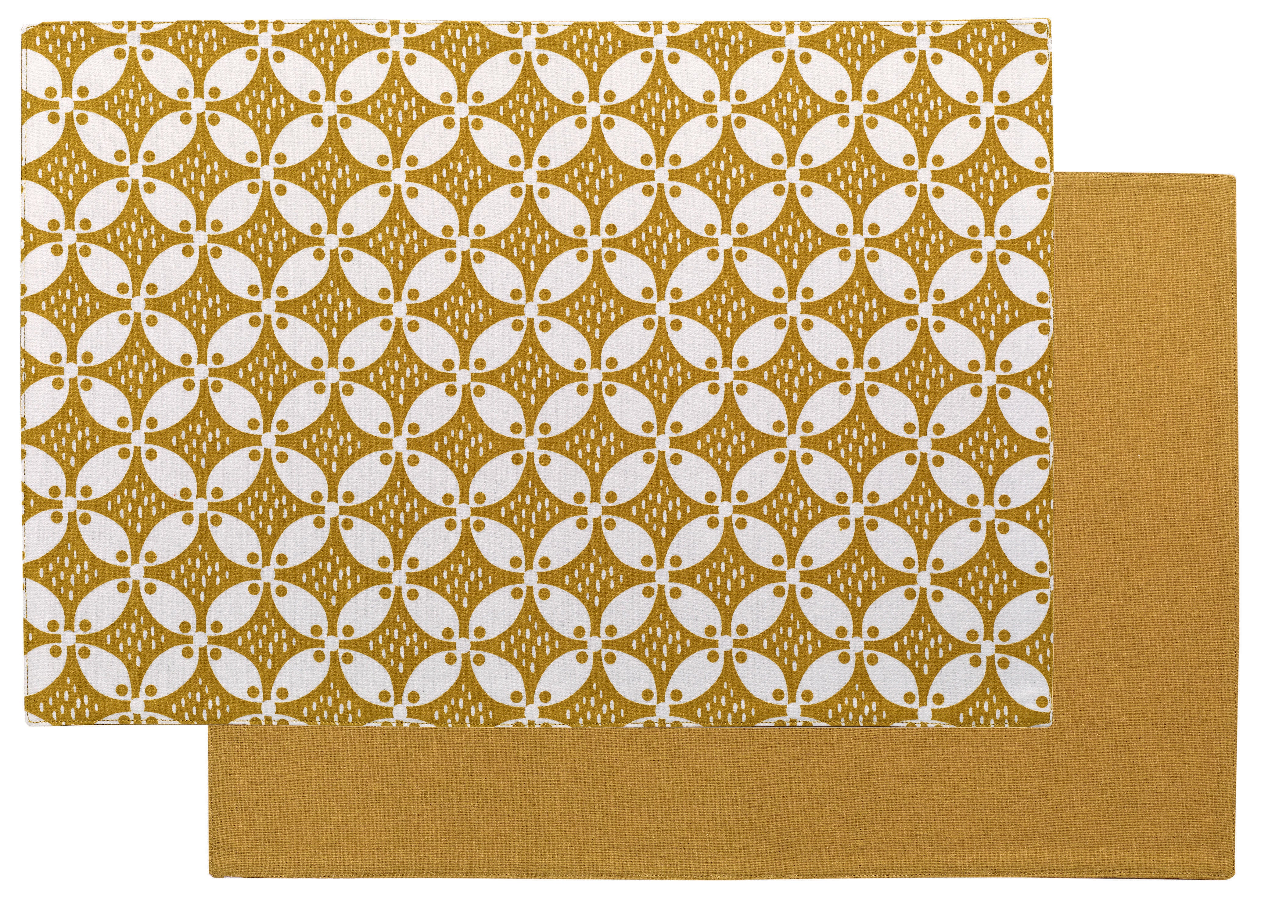 Gerecycleerde gecoate placematset Fatou Maïs 33 X 48