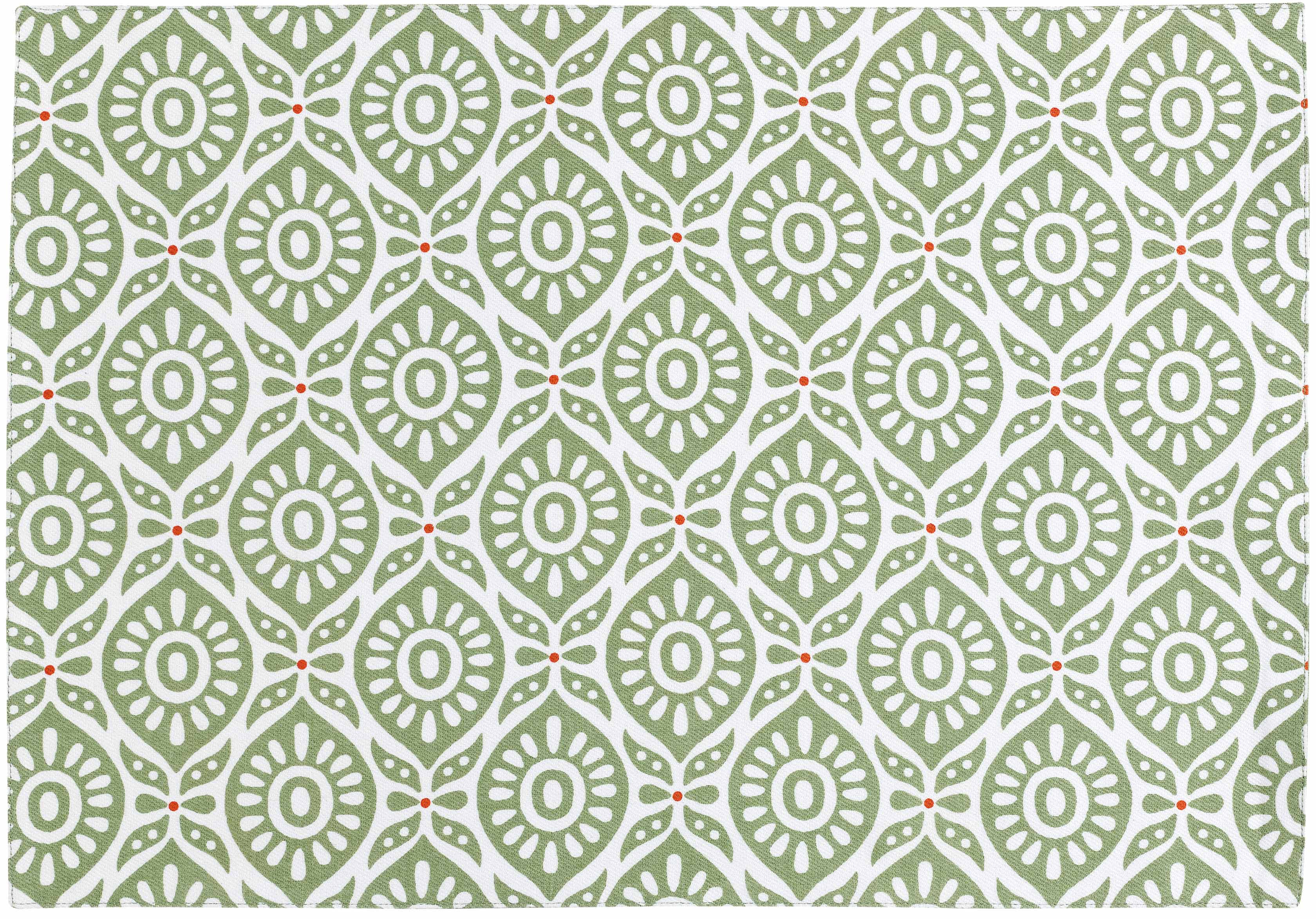 Gerecycleerde gecoate placemat Citrus Cactus 33 X 48