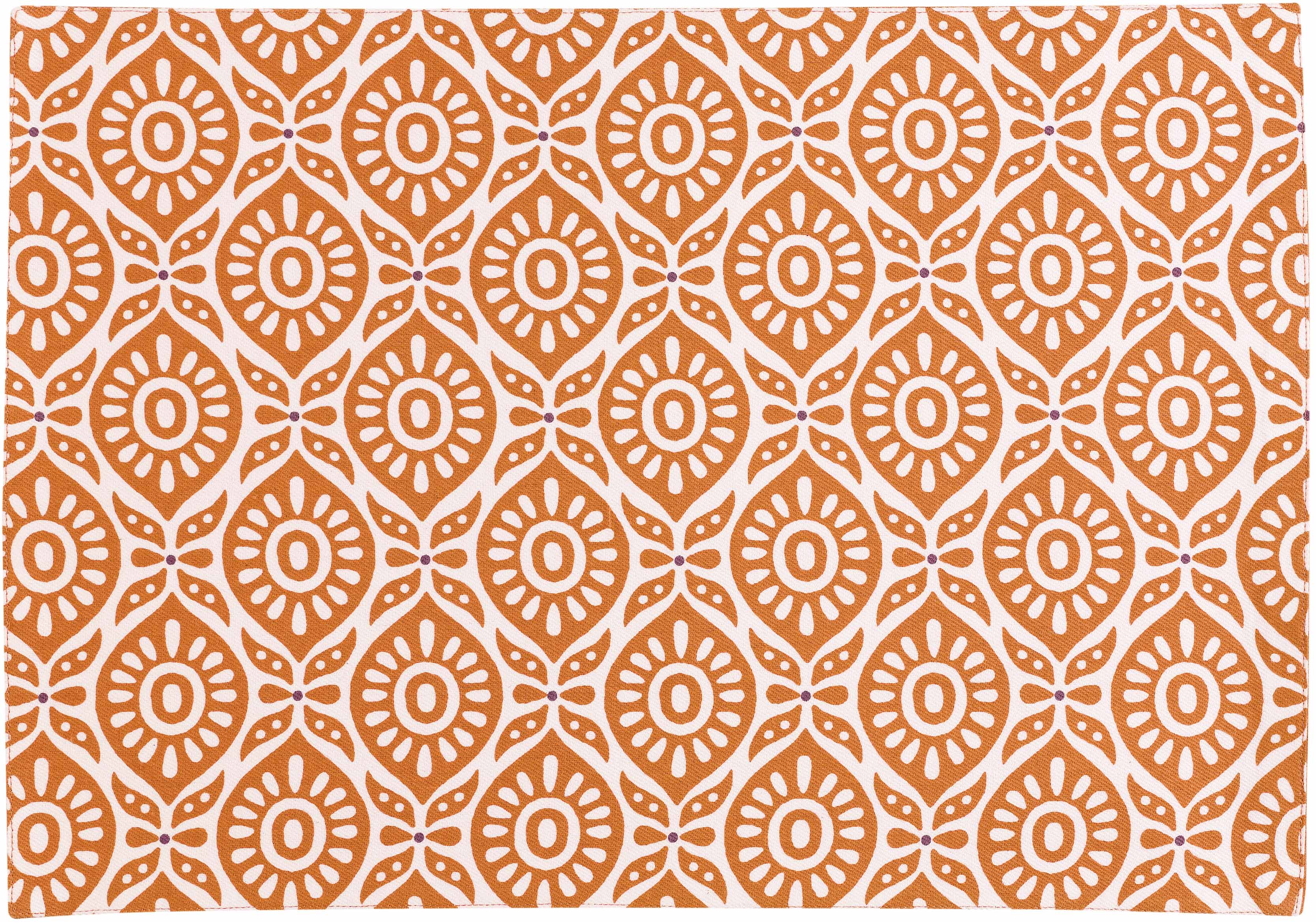 Gerecycleerde gecoate placemat Citrus Terracotta 33 X 48
