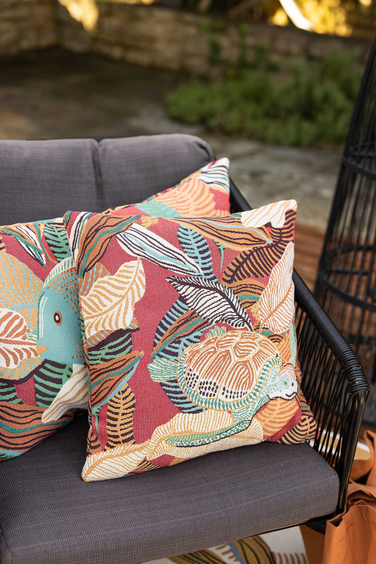 Outdoor kussen Dori Papaye 45 X 45