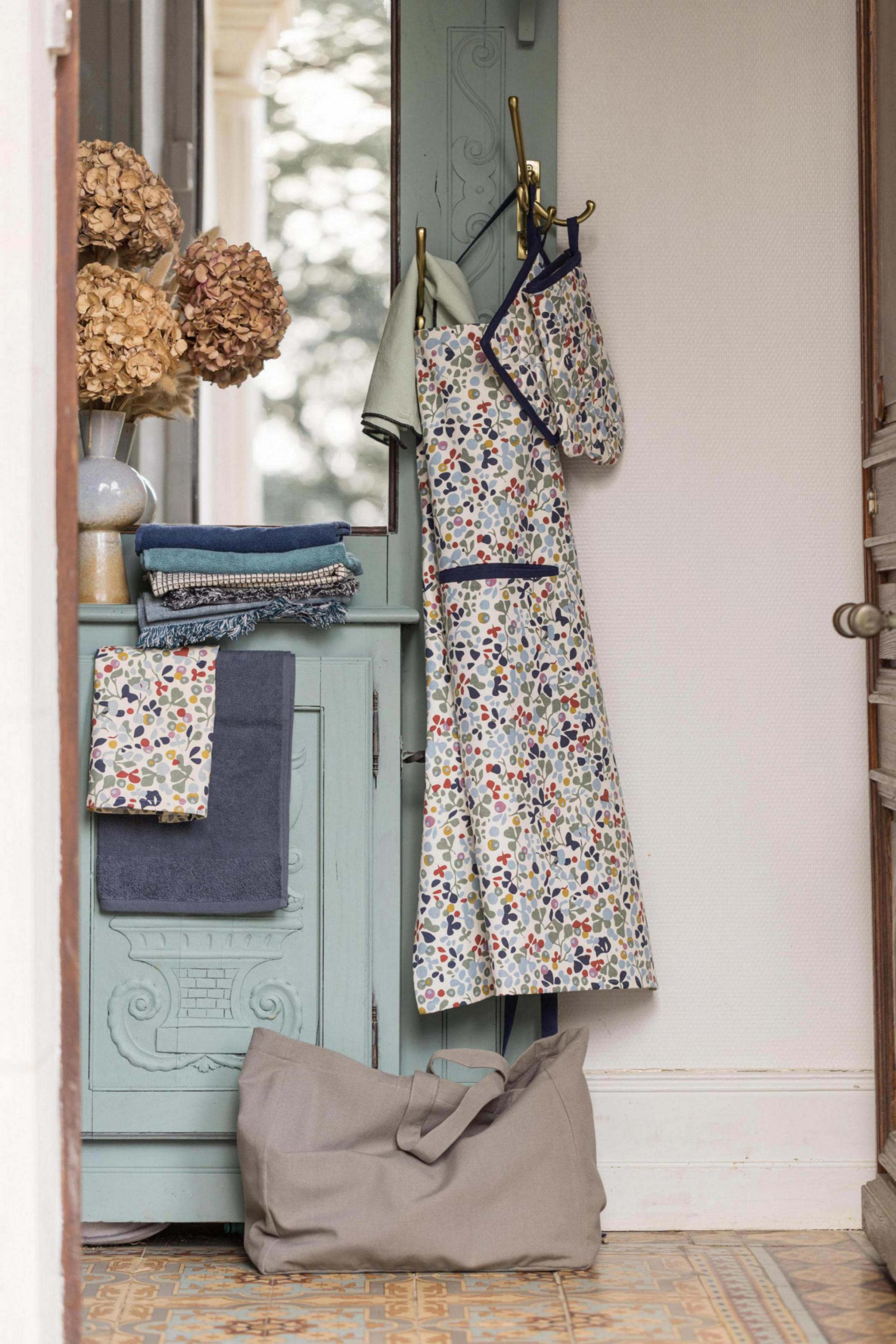 Set van gerecycleerde ovenwant/pannenlap Greta Multico 18 X 28