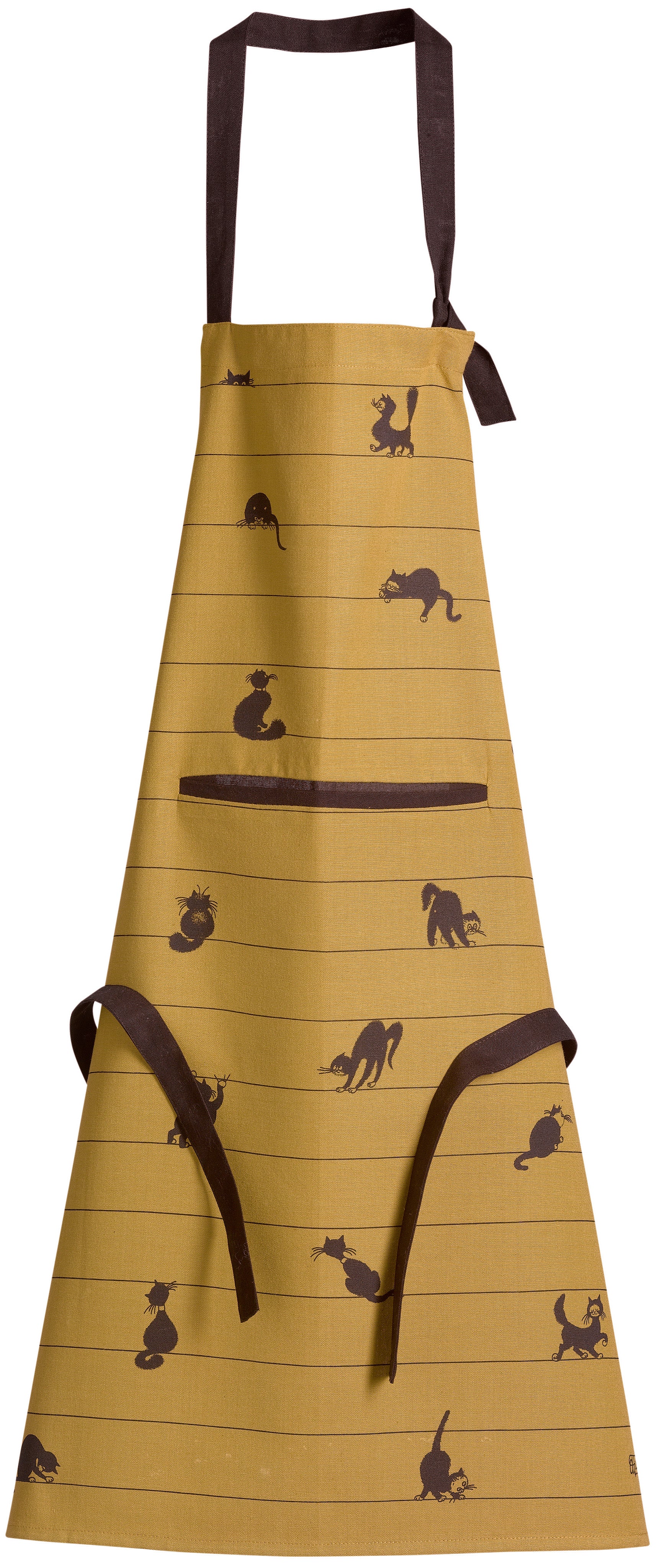 Keukenschort Dubout Partition de chats Cannelle 72 X 85