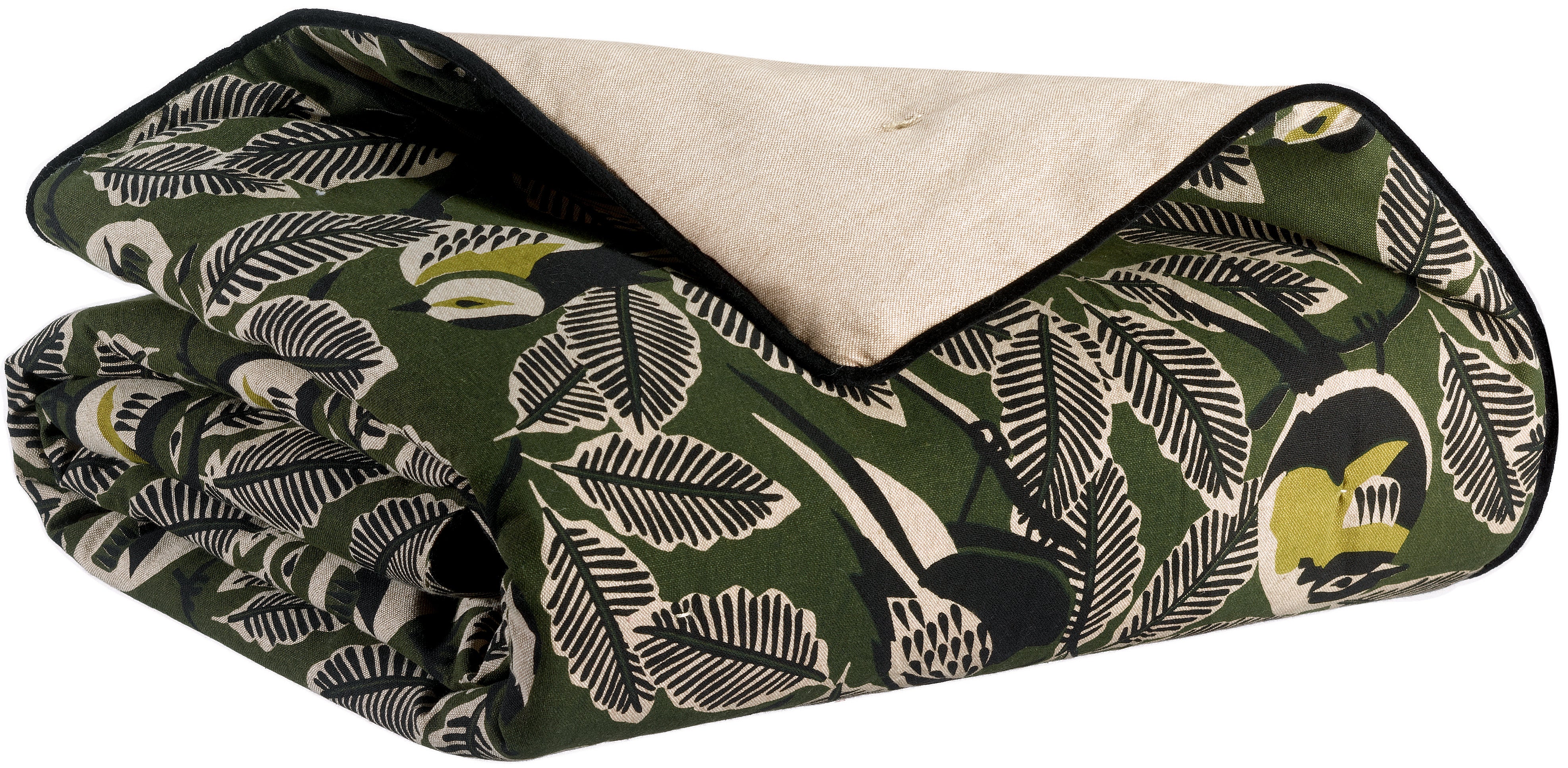 Zazu Chambray Plaid Olive 135 X 200