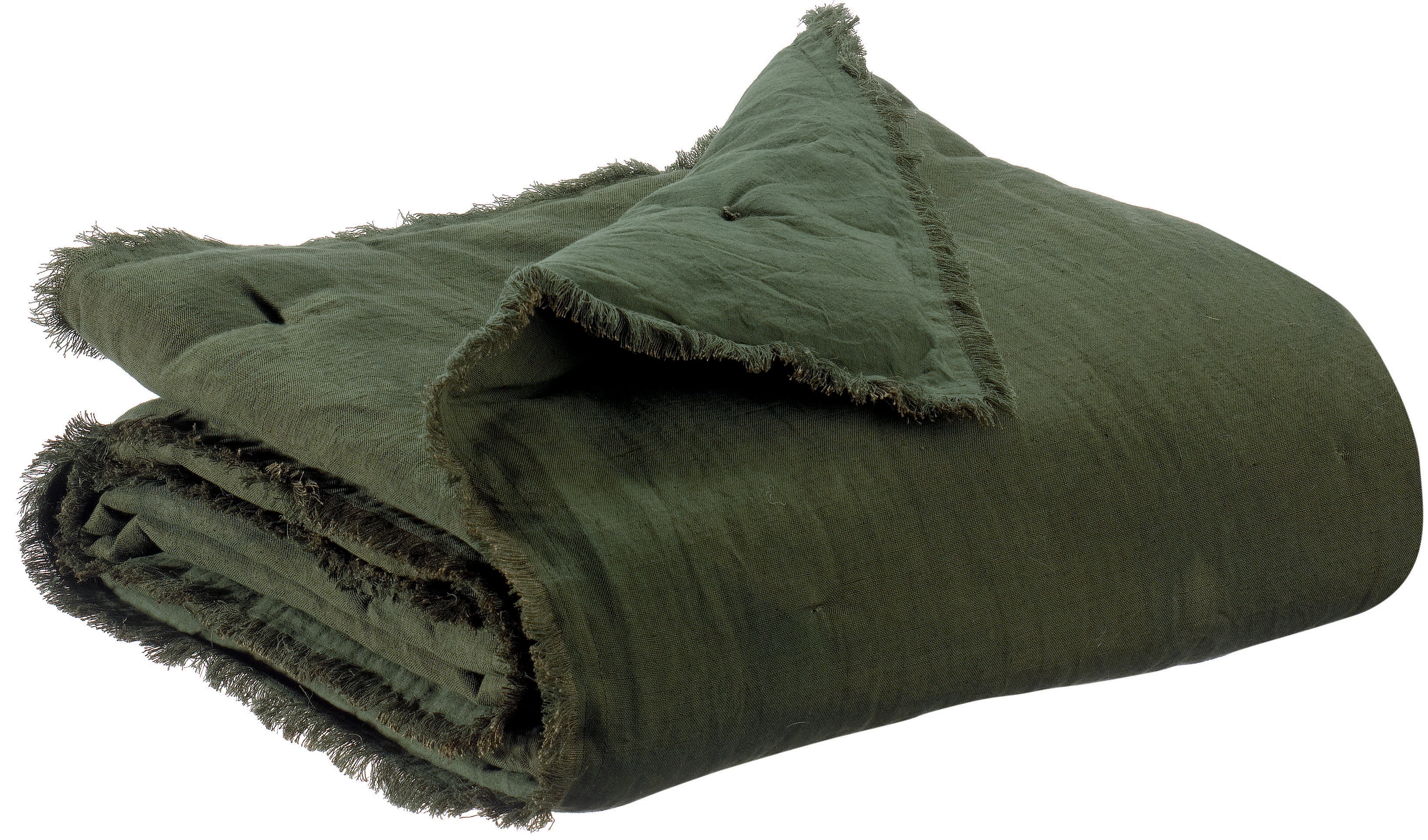 Effen plaid Laly Olive 135 X 200