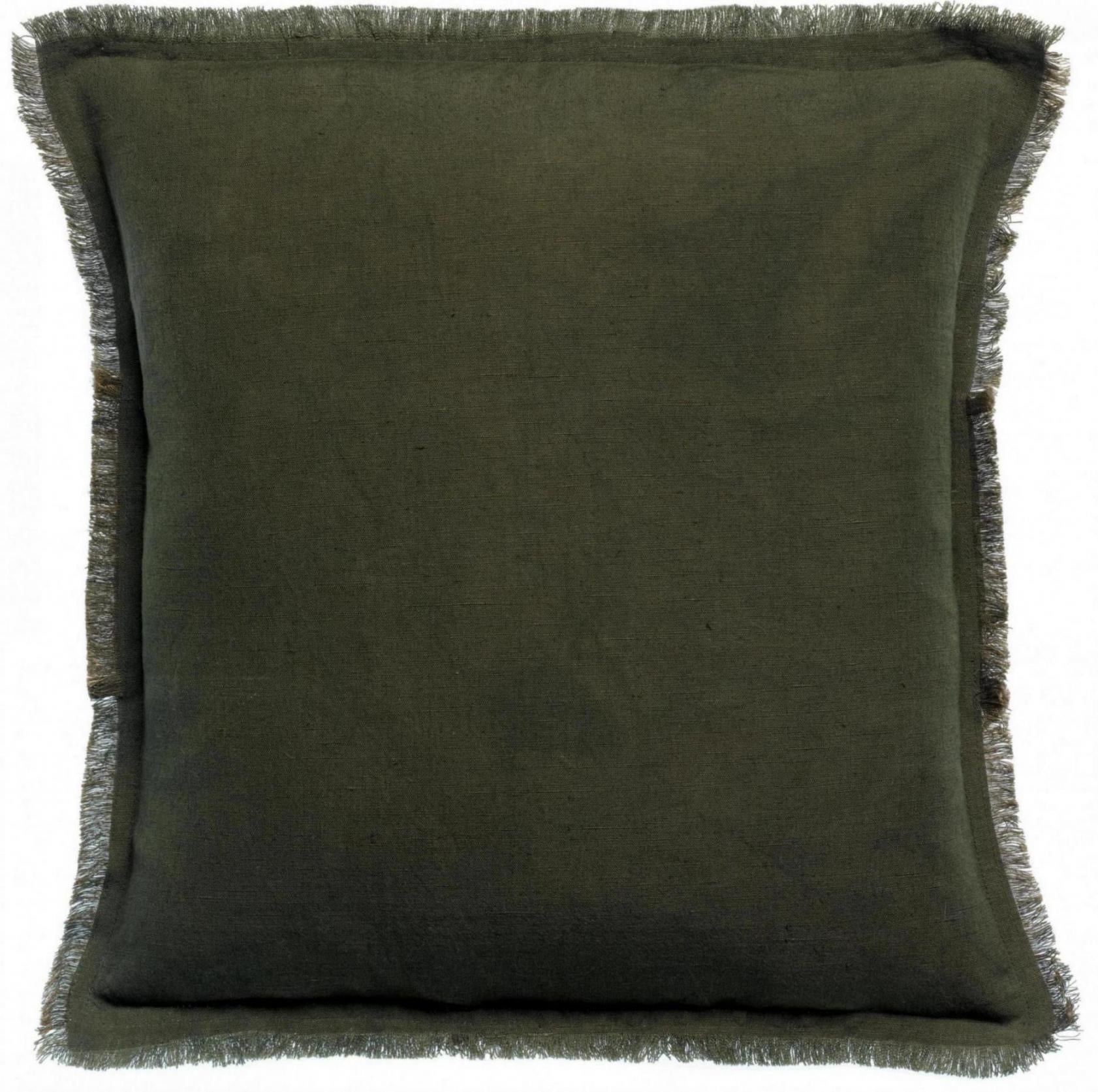Effen kussen Laly Olive 45 X 45