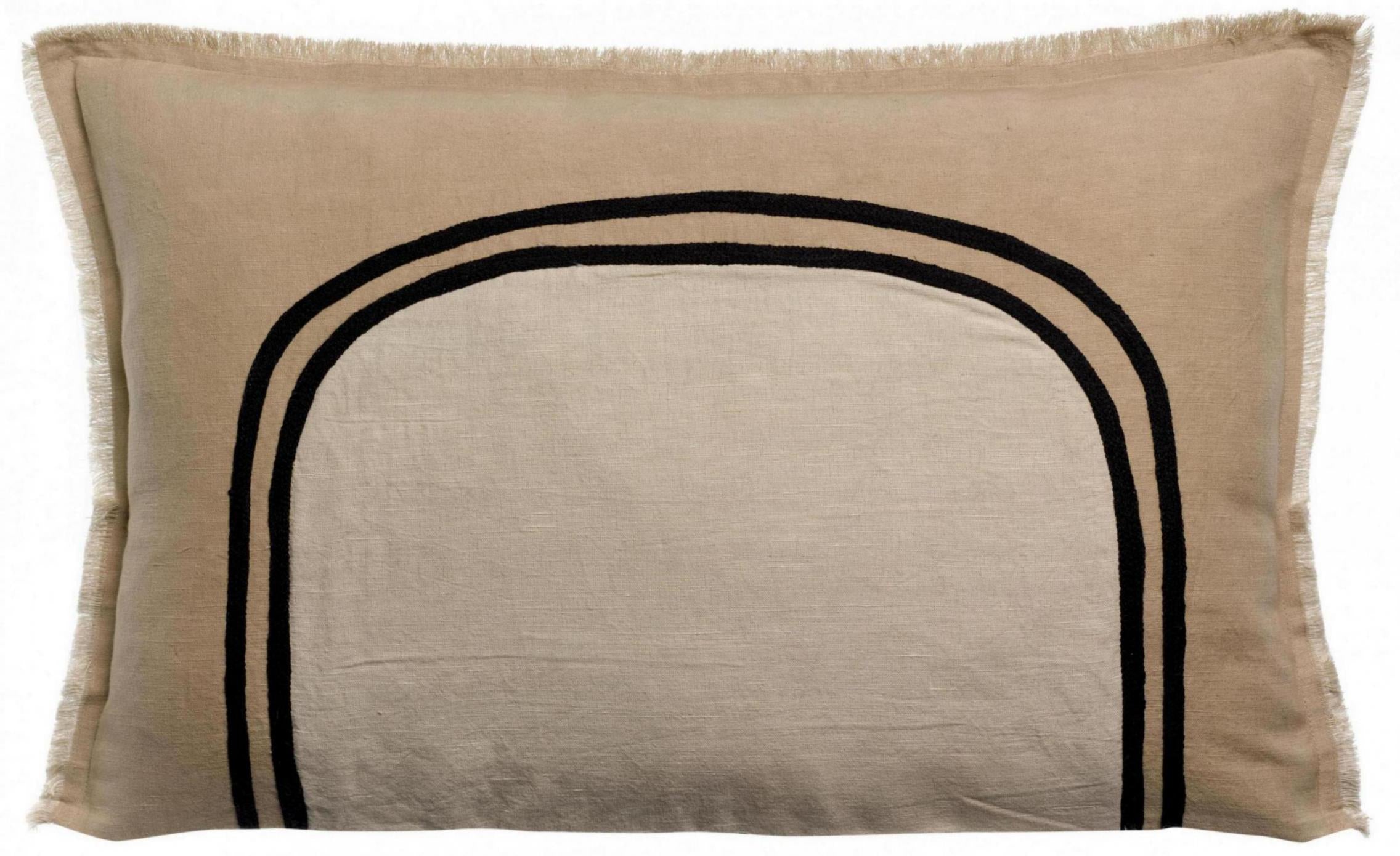 Tweekleurig kussen Laly Bicolore Galet 40 X 65