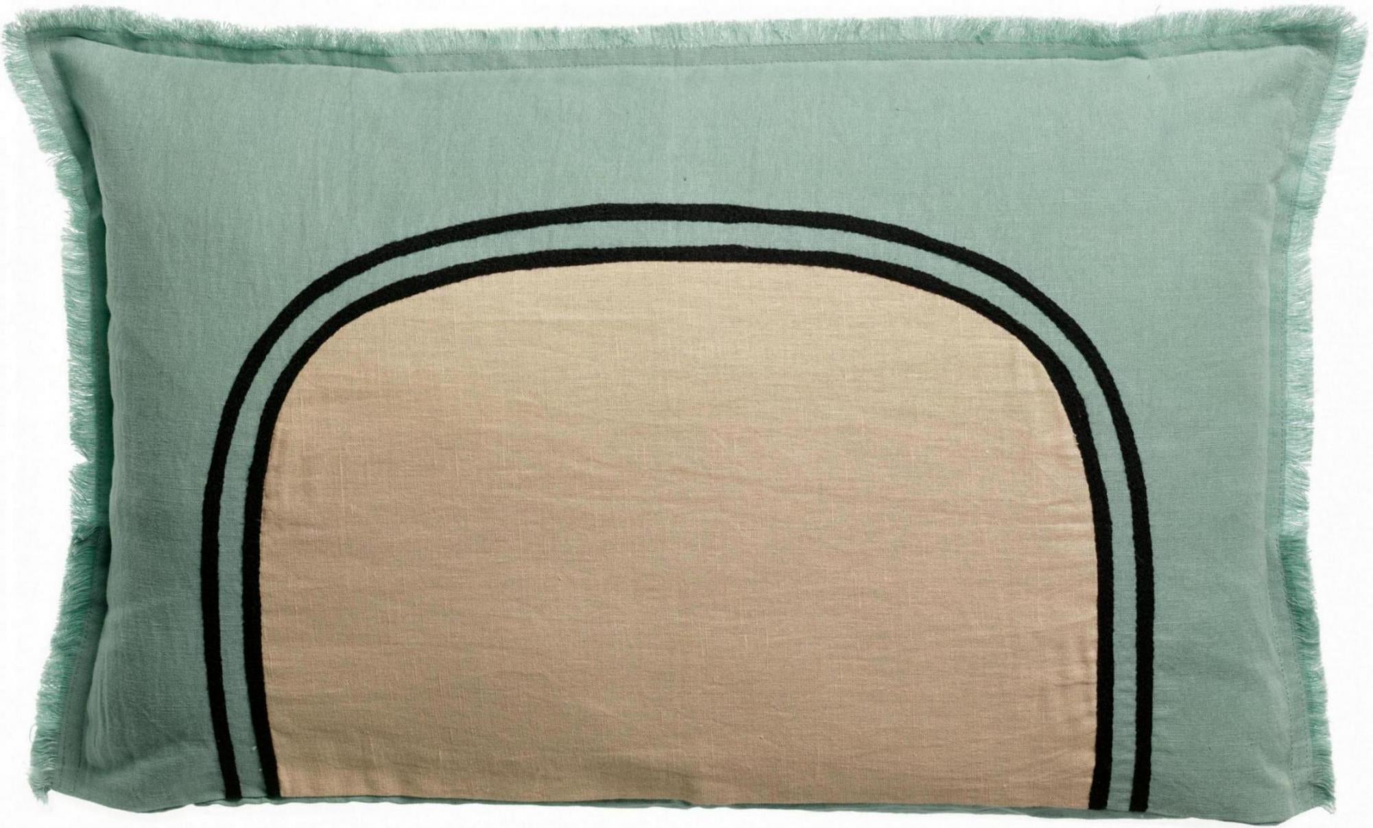 Tweekleurig kussen Laly Bicolore Opaline 40 X 65