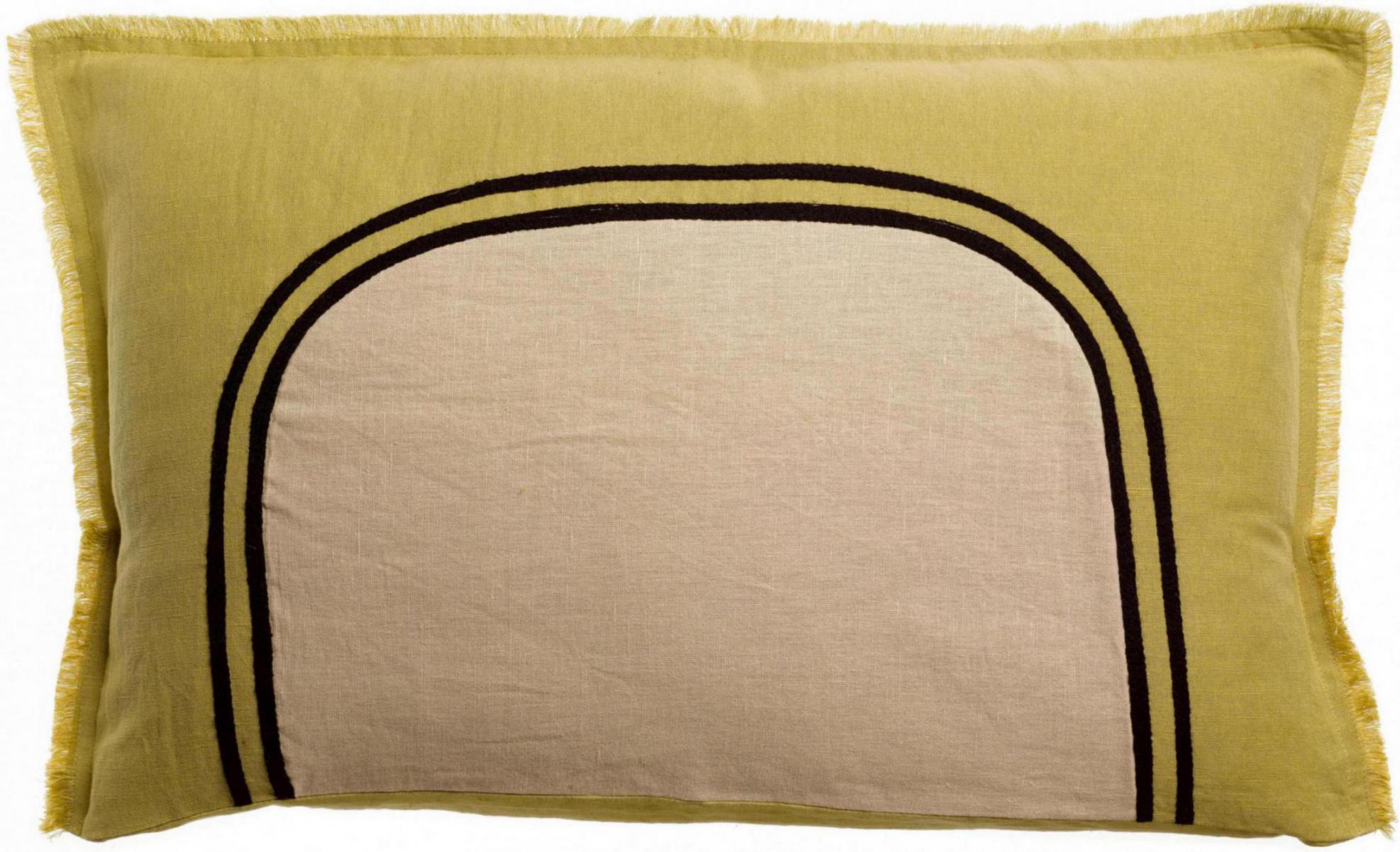 Tweekleurig kussen Laly Bicolore Gold 40 X 65