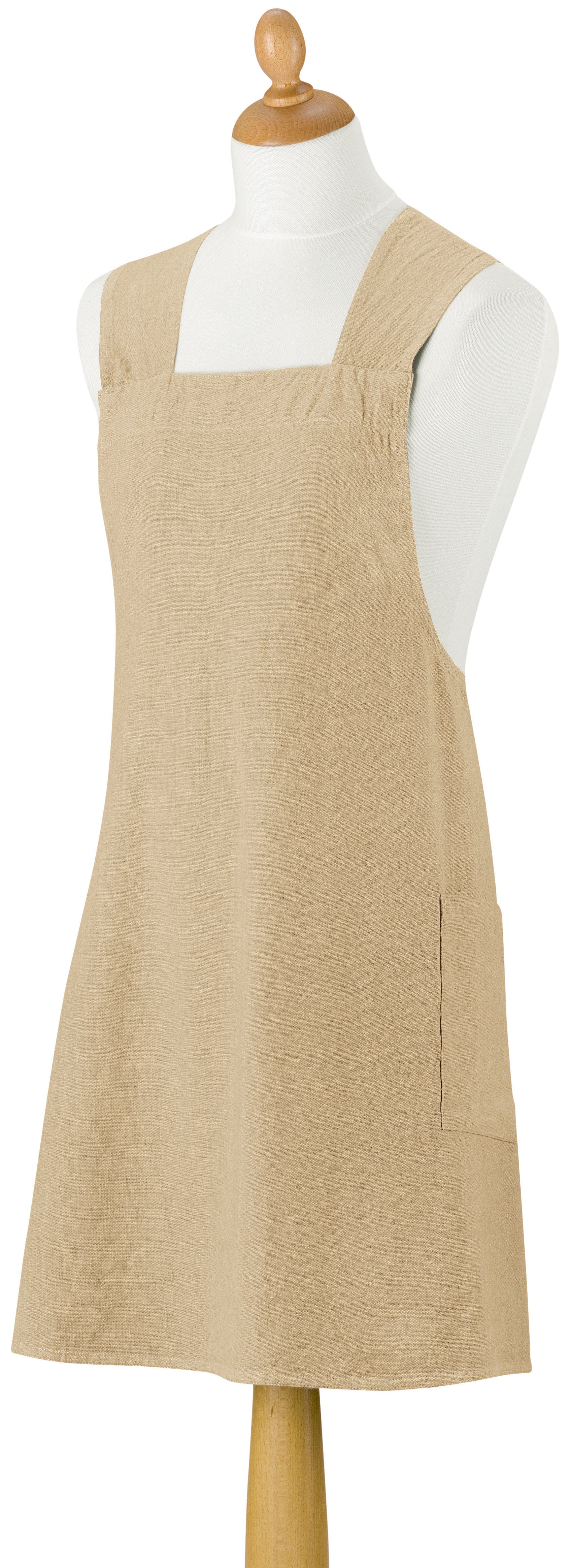 Japans gerecycleerd keukenschort Haru Camel 78 X 100