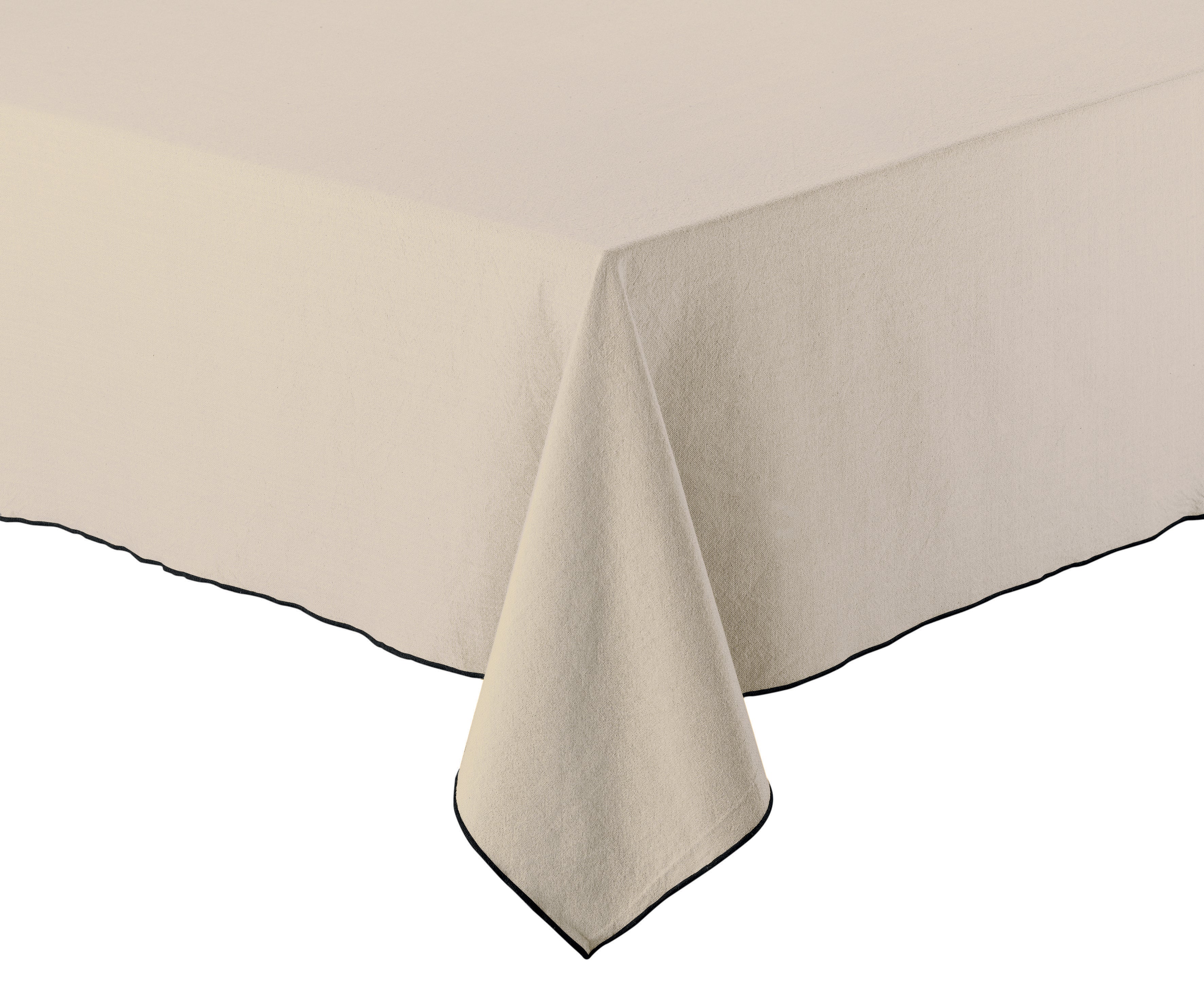 Gerecycleerd tafelkleed Grace Ficelle 140 X 140