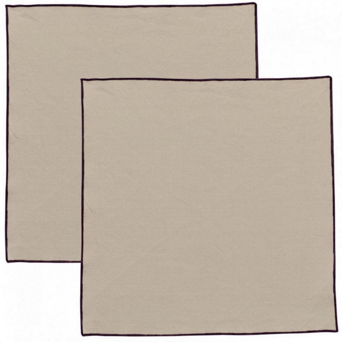 Gerecycleerd servet Grace Ficelle 40 X 40