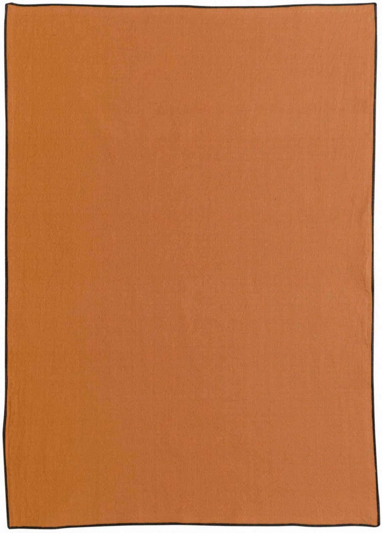 Gerecycleerde theedoek Isae Caramel 50 X 70
