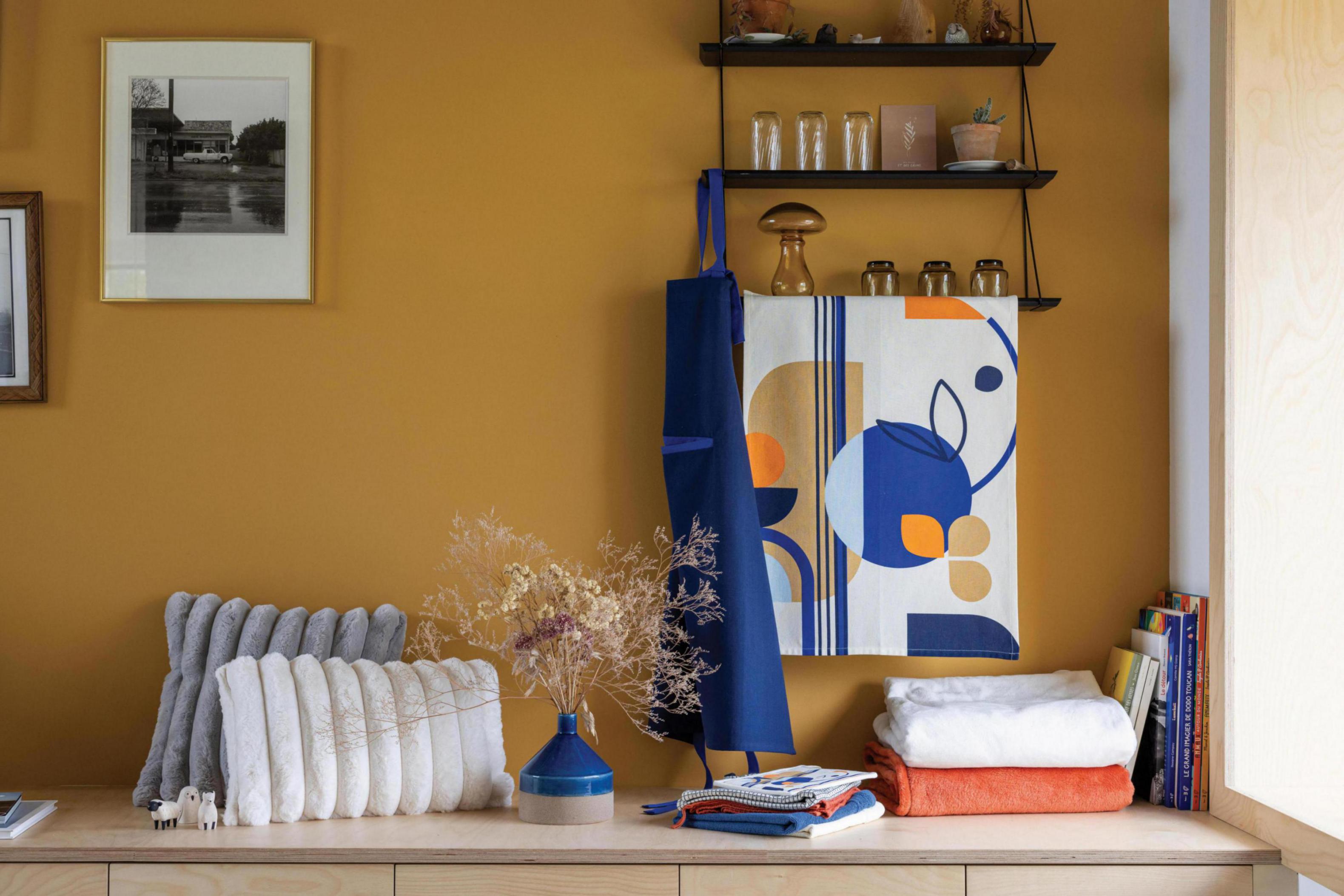 Titouan keukenschort Bleu 72 X 85