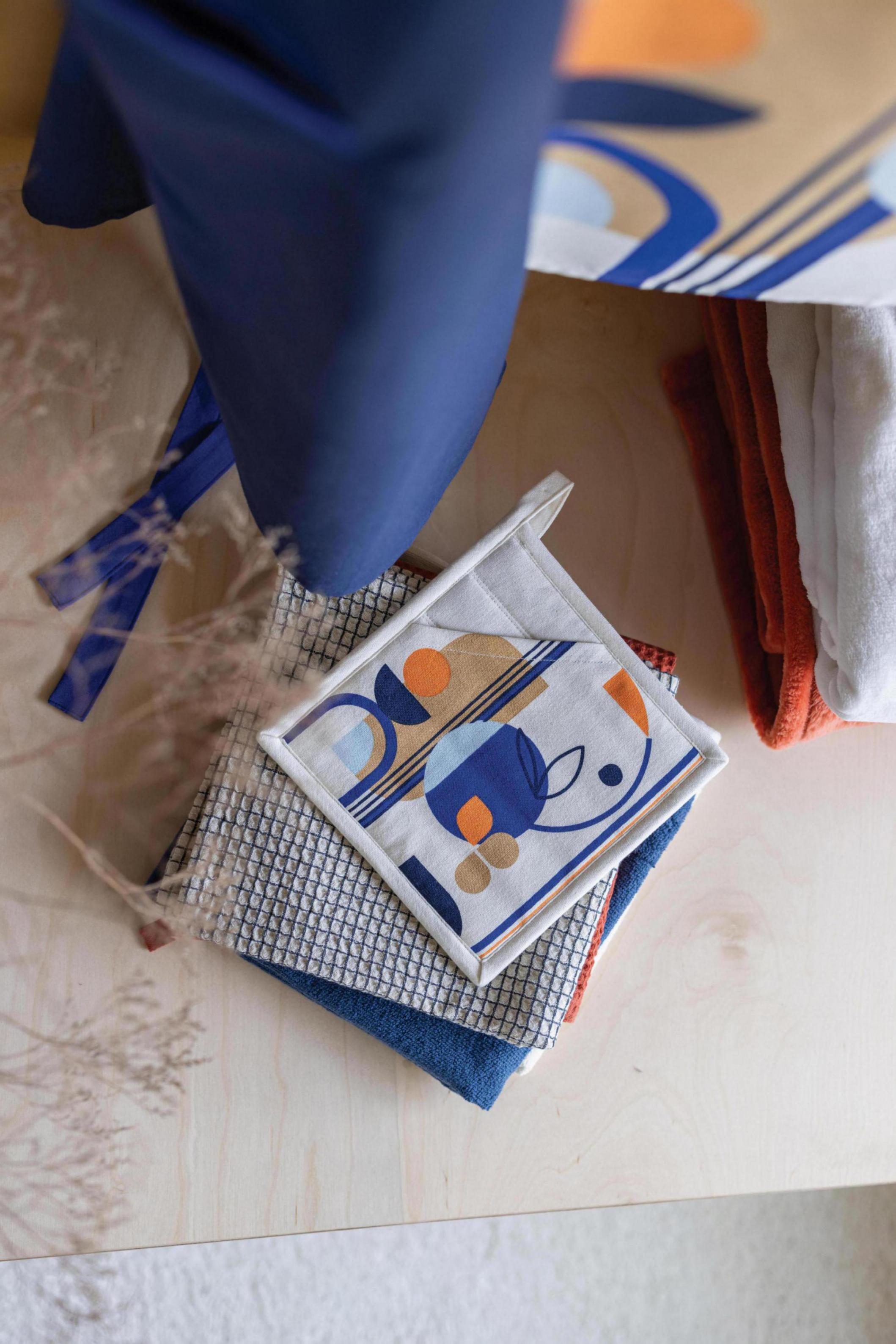 Titouan keukenschort Bleu 72 X 85