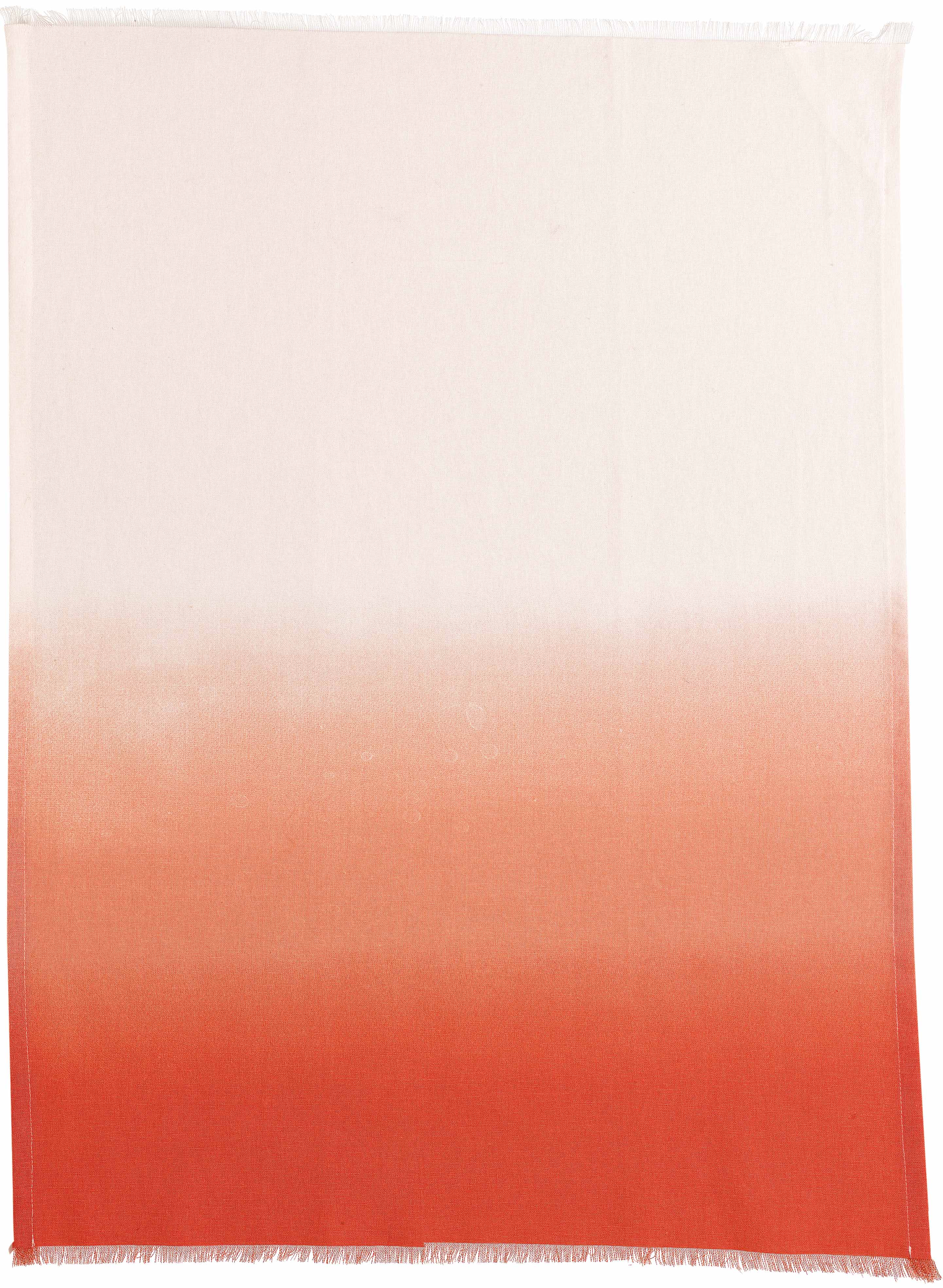 Gerecycleerde theedoek Tie&Dye Pêche 50 X 70