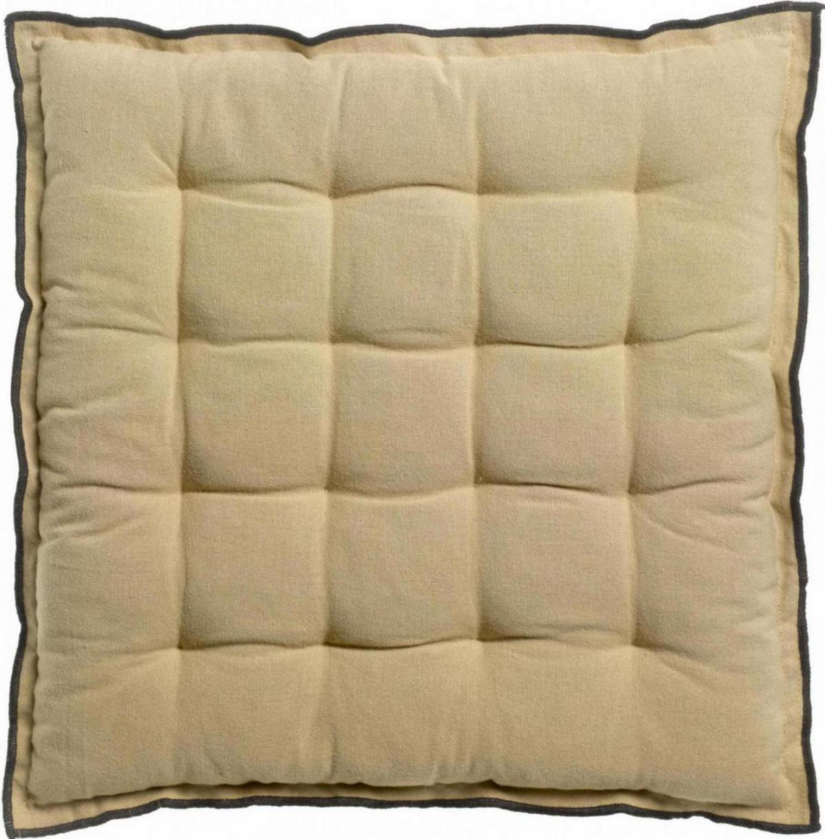 Gerecycleerd stoelkussen Grace Camel 40 X 40 X 3