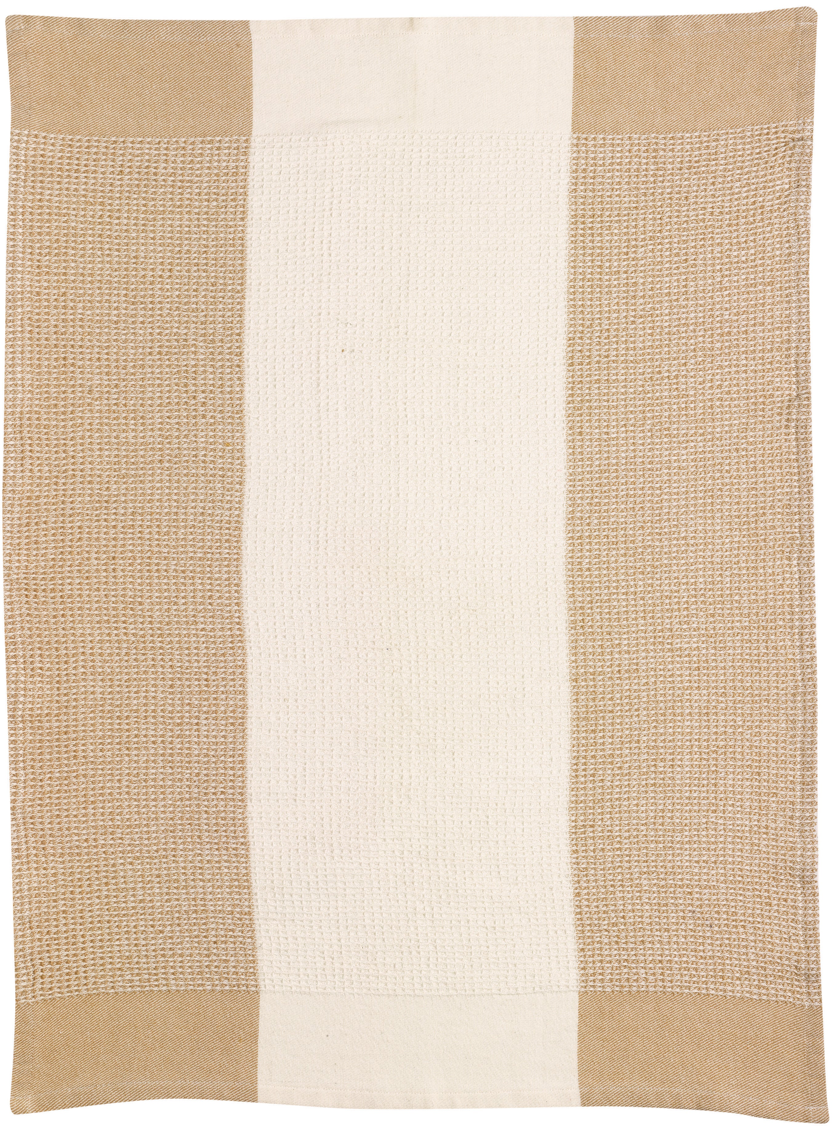 Gerecycleerde wafeldoek Finn Sable 50 X 70