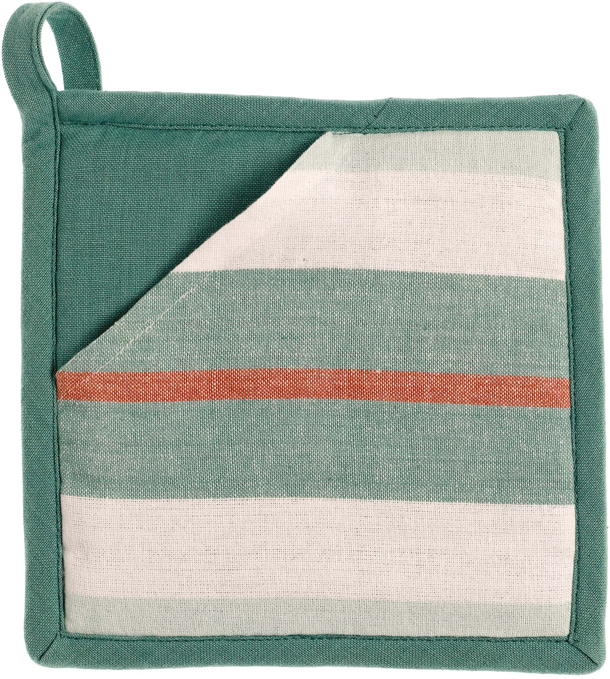 Gerecycleerde 2-in-1 pannenlap Yuna Vert eau 20 X 20