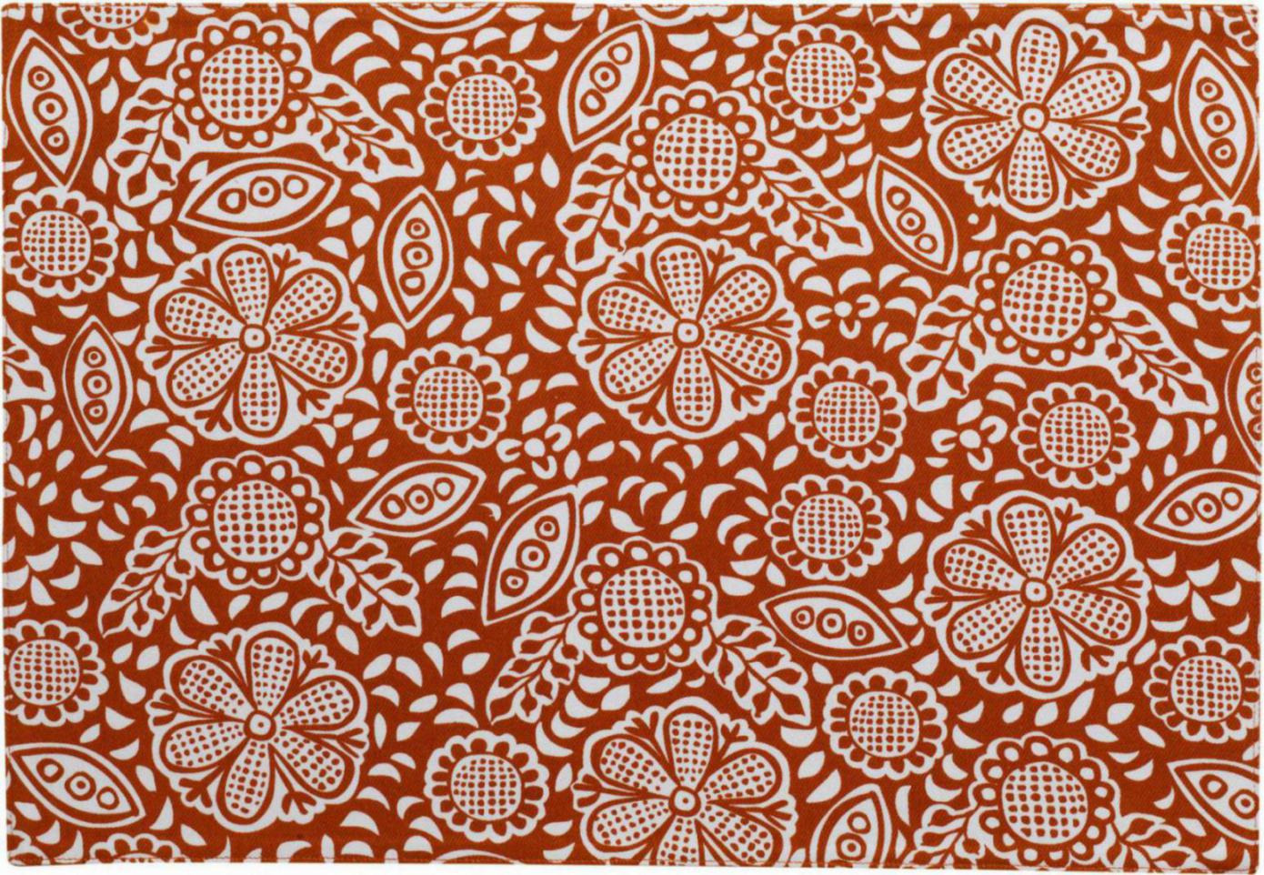 Gerecycleerde gecoate placemat Kira Rooibos 33 X 48
