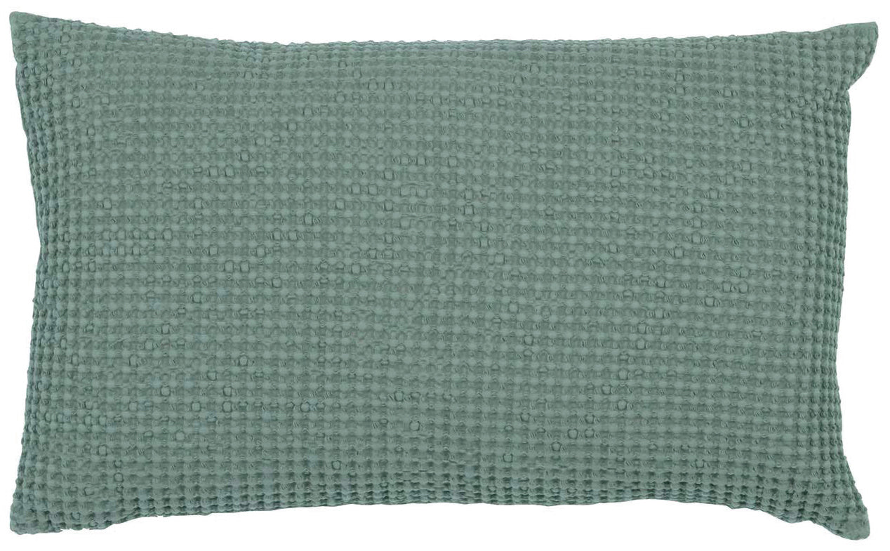 Gerecycleerd kussen Maia Vert de gris 30 X 50