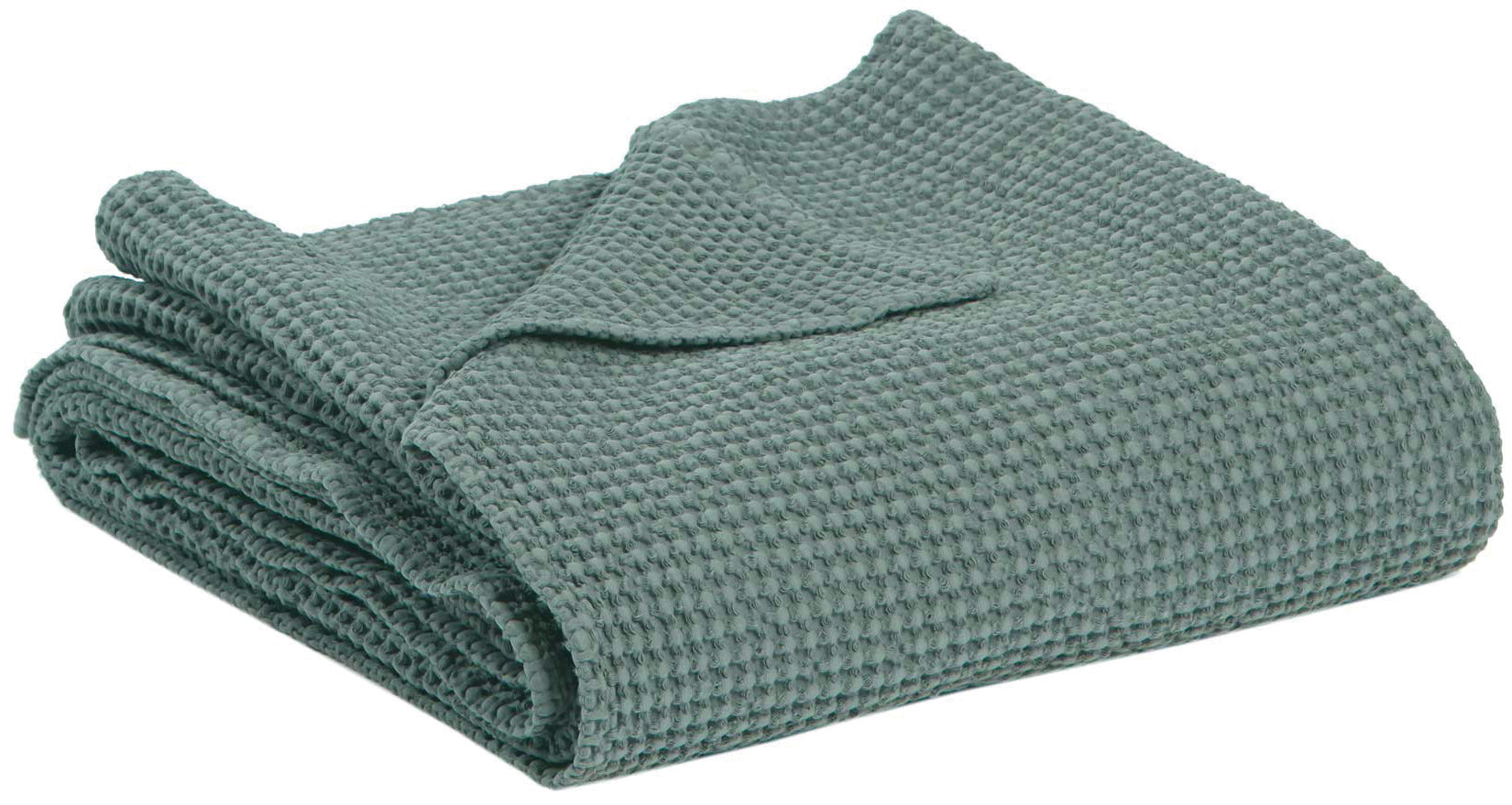 Gerecycleerde Maia bedsprei Vert de gris 260 X 260