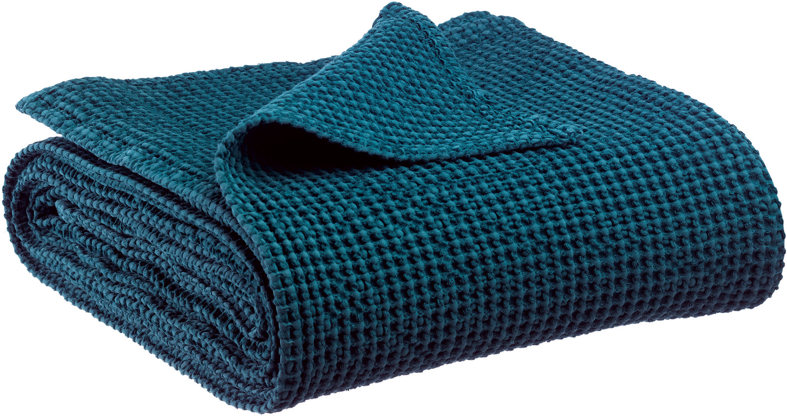 Gerecycleerde Maia bedsprei Indigo 260 X 260