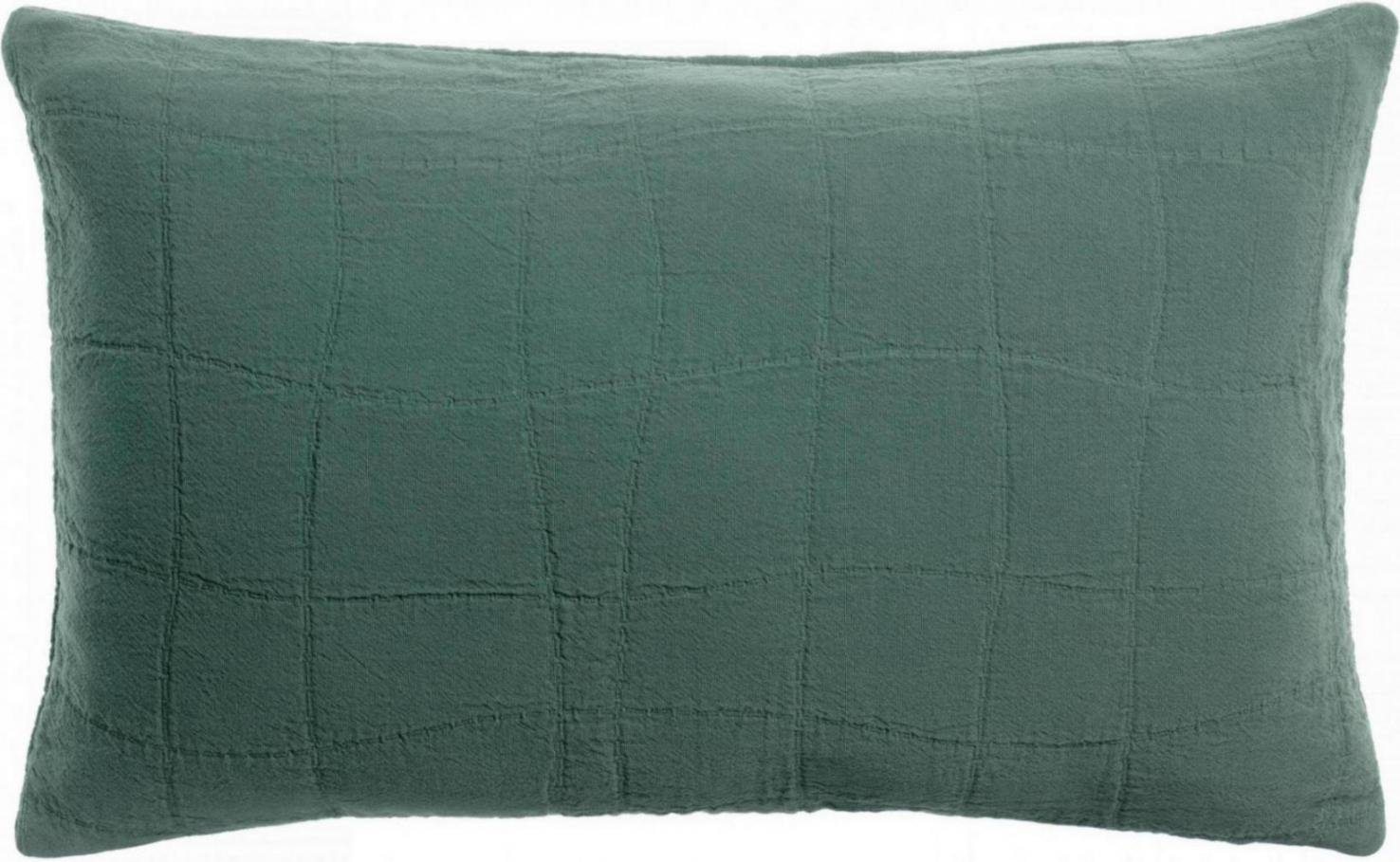 Gerecycleerd kussen Titou Vert de gris 30 X 50