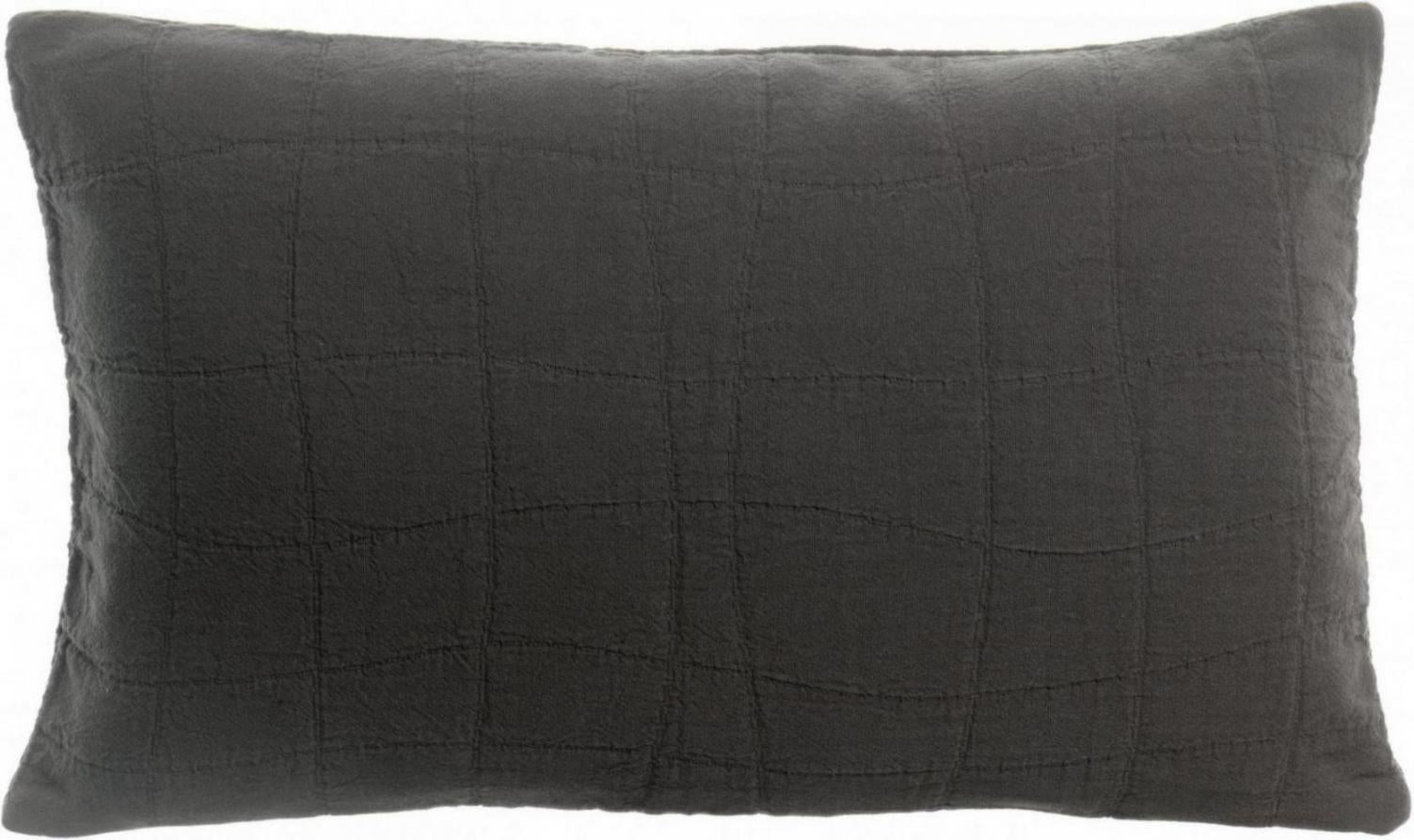 Gerecycleerd kussen Titou Carbone 30 X 50