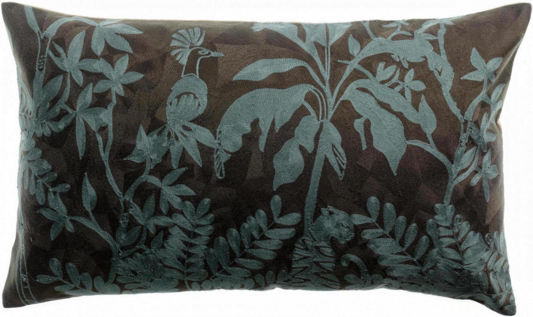 Geborduurd kussen Raki Carbone 40 X 65