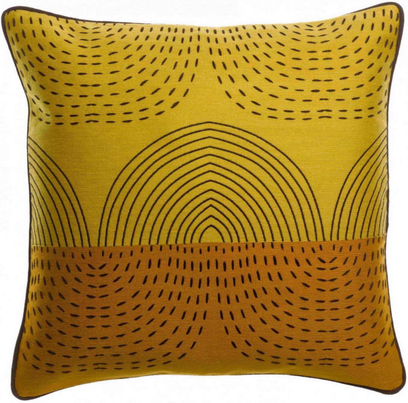 Geborduurd kussen Etna Mirabelle 45 X 45
