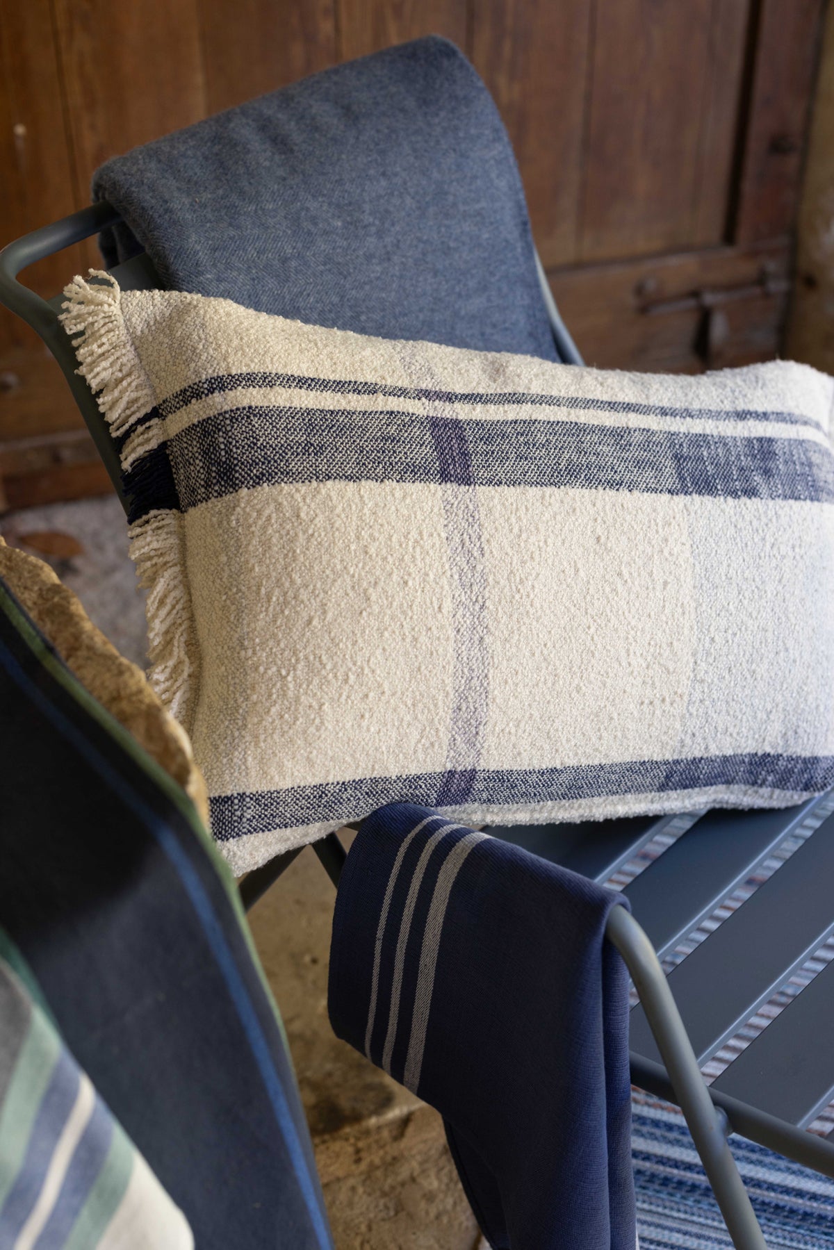 Jacquard kussen Jane Multi Marine 40 X 65