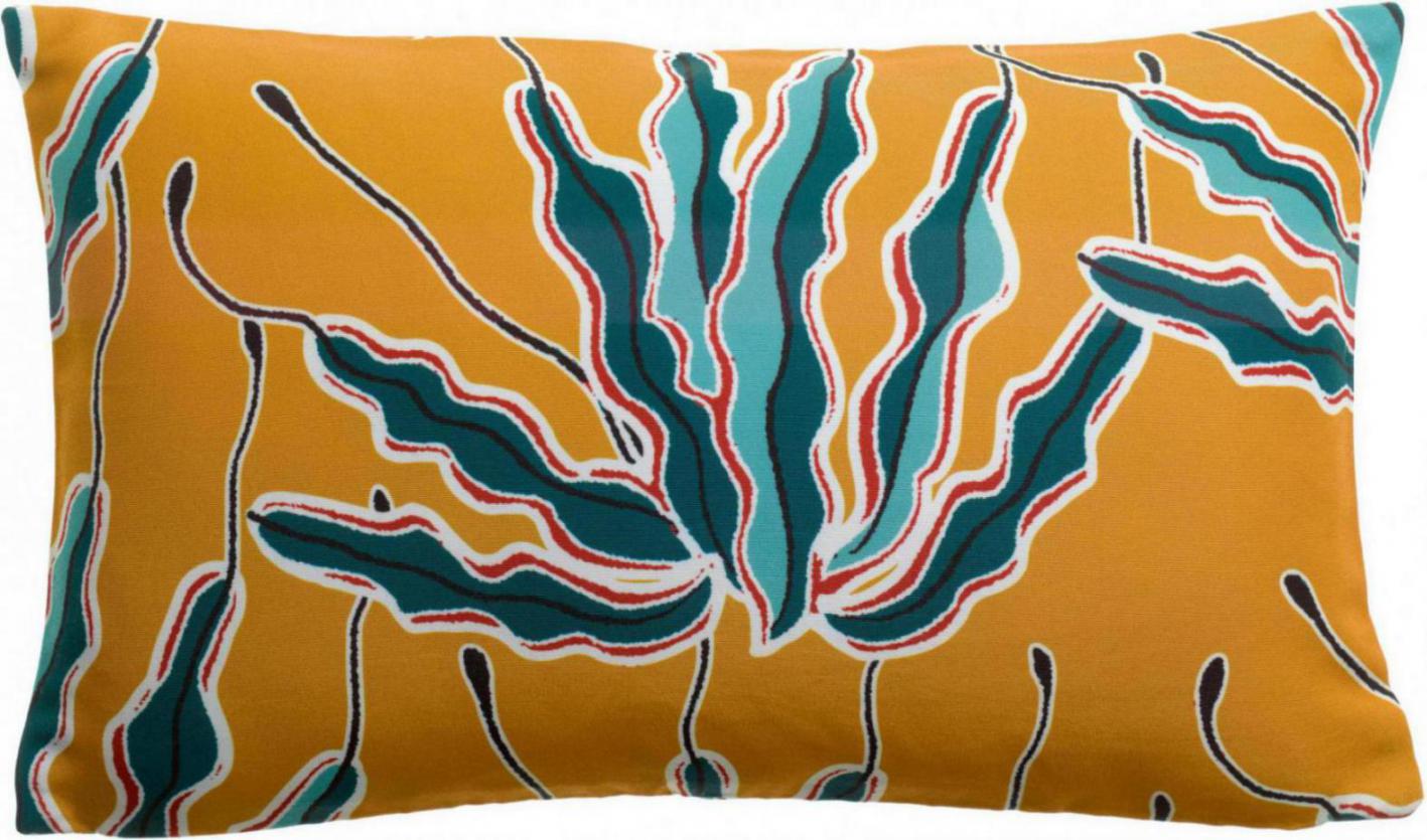 Outdoor kussen met print Alga Bronze 30 X 50