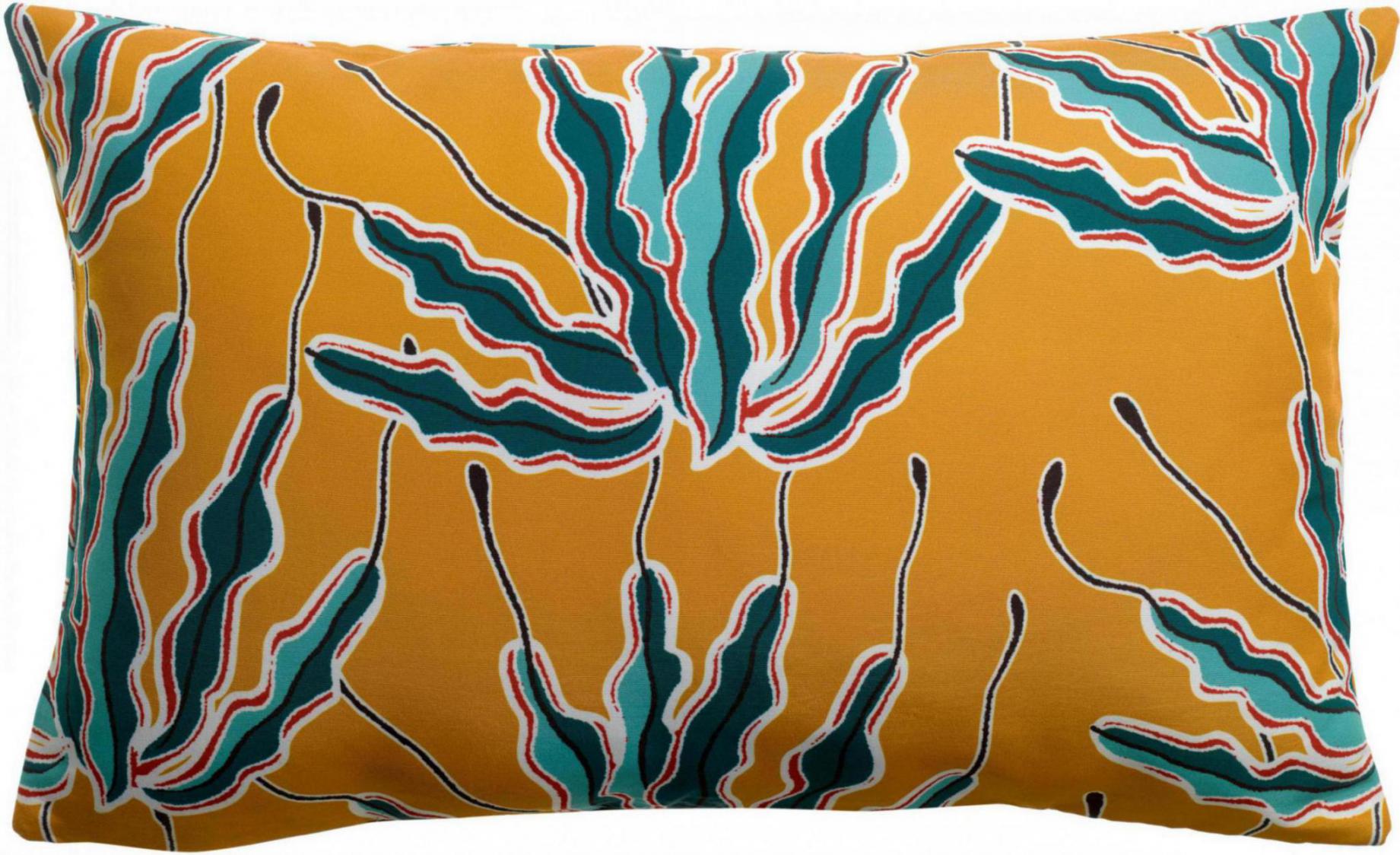 Outdoor kussen met print Alga Bronze 40 X 65