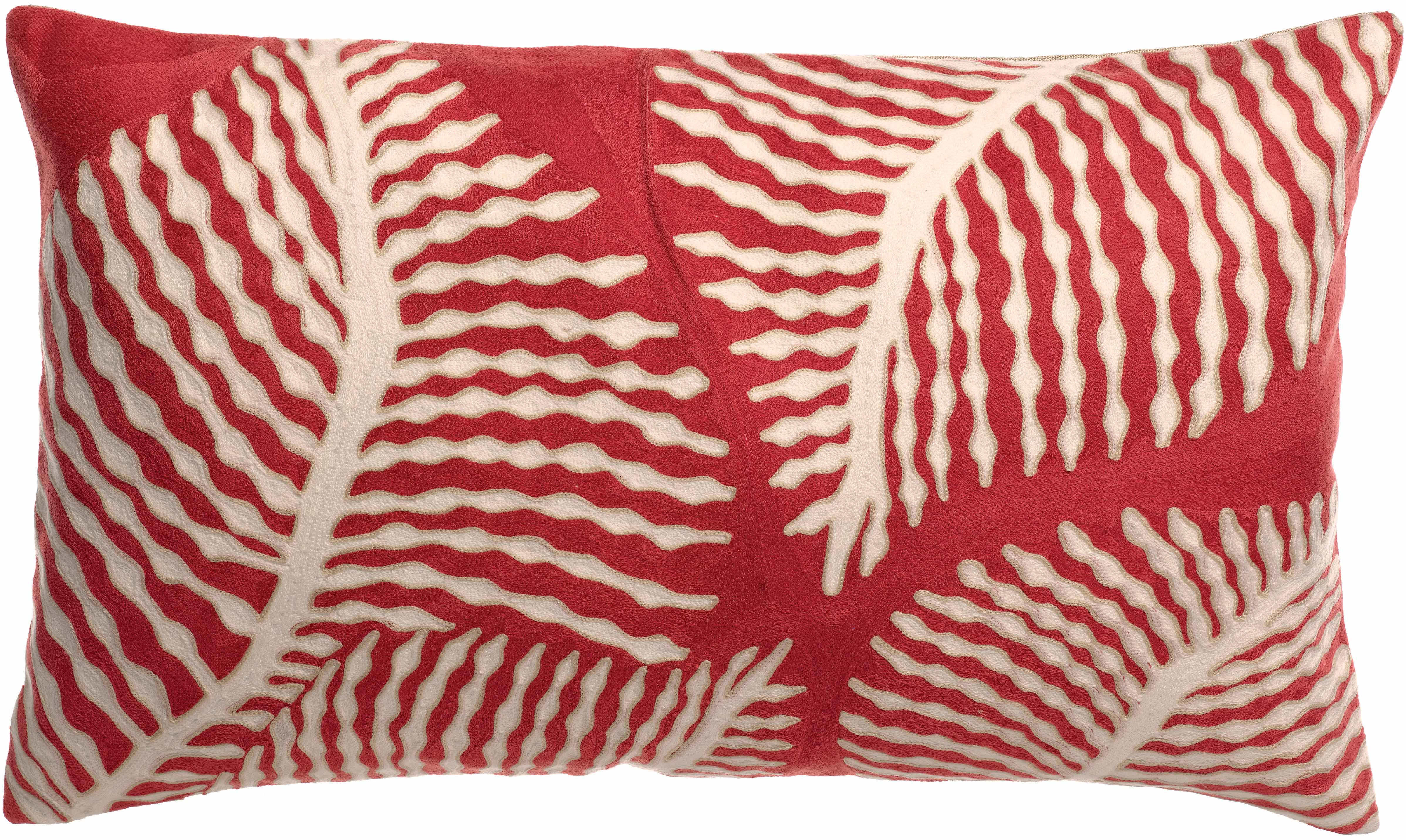 Geborduurd kussen Flora Papaye 40 X 65