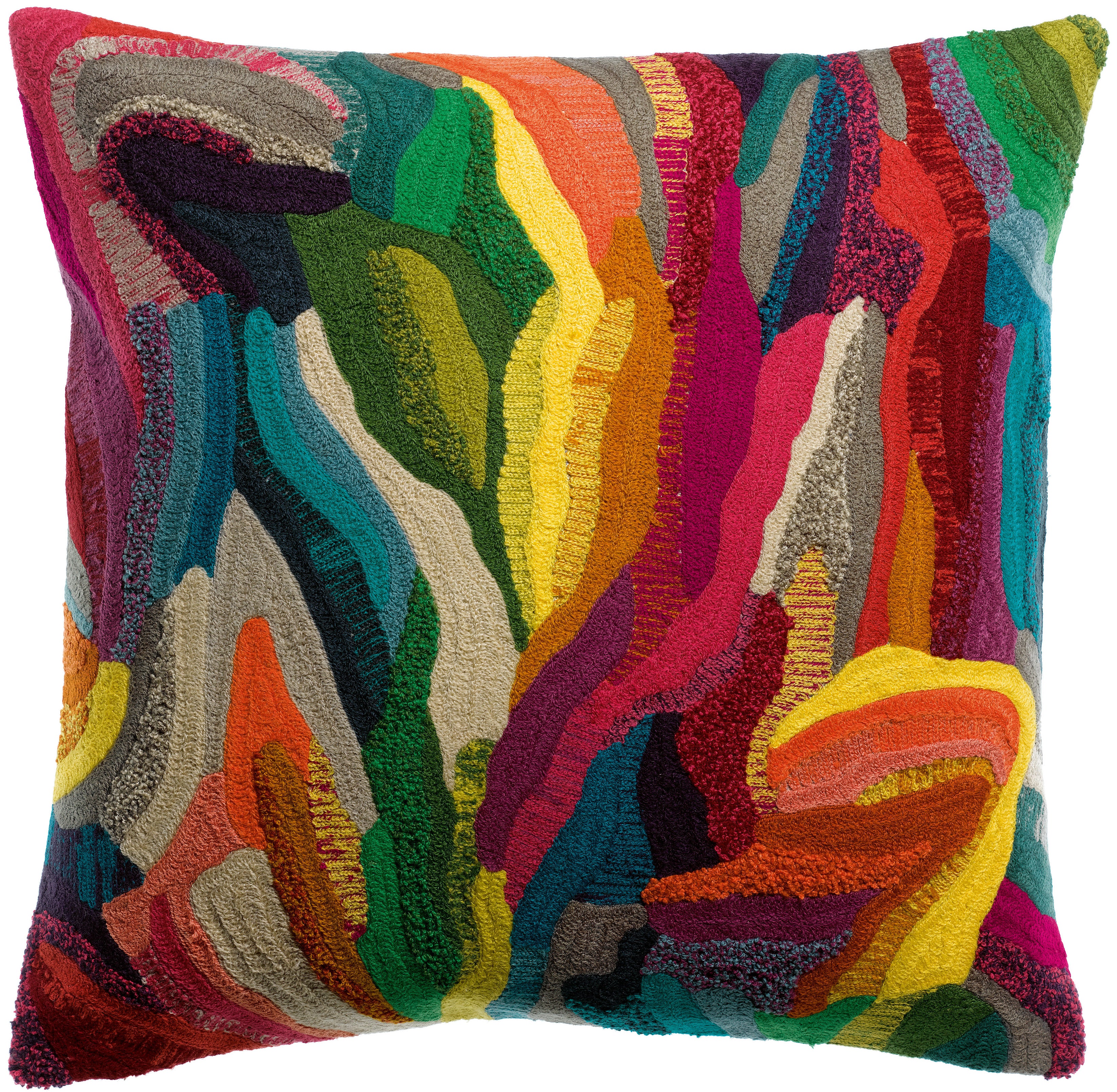 Geborduurd kussen Betty Multico 45 X 45