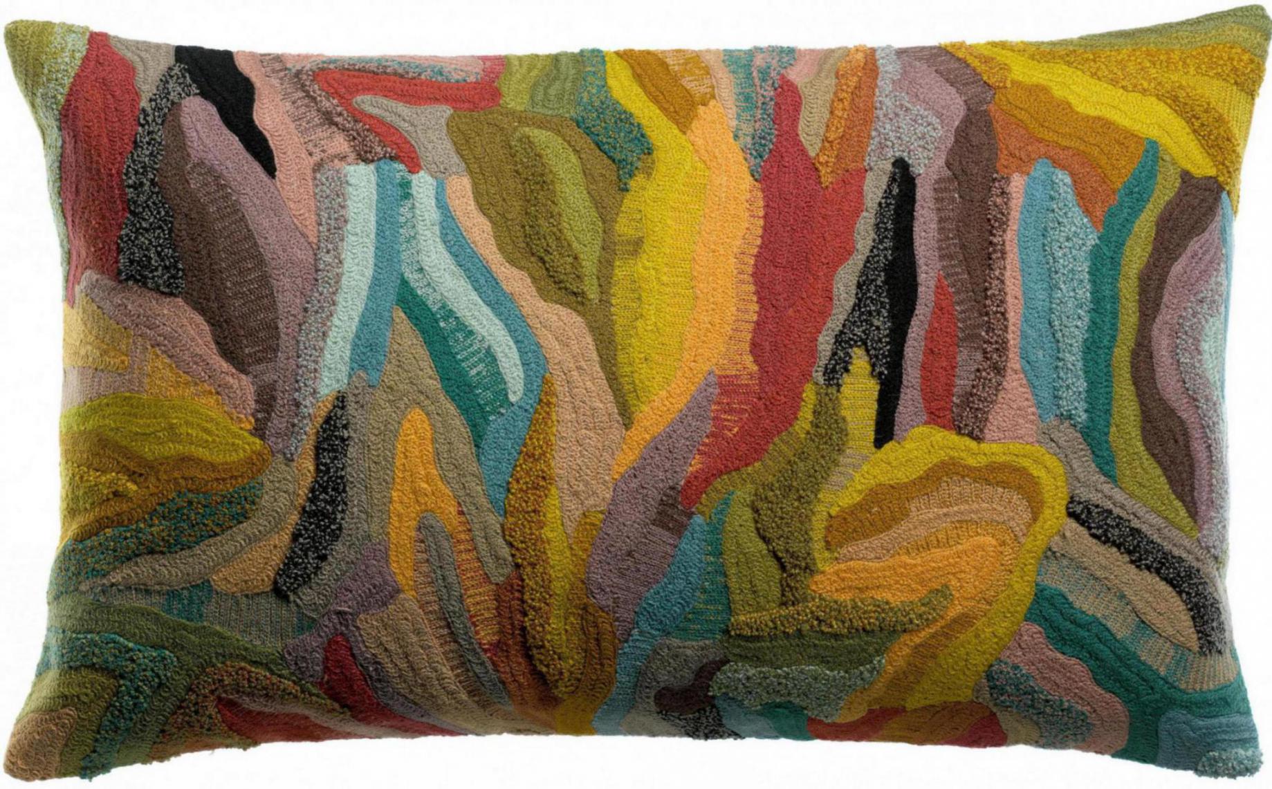 Geborduurd kussen Betty Minéral 40 X 65