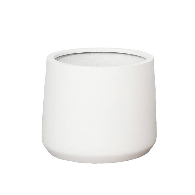 Pottery Pots - Bloempot Patt S, Mat Wit
