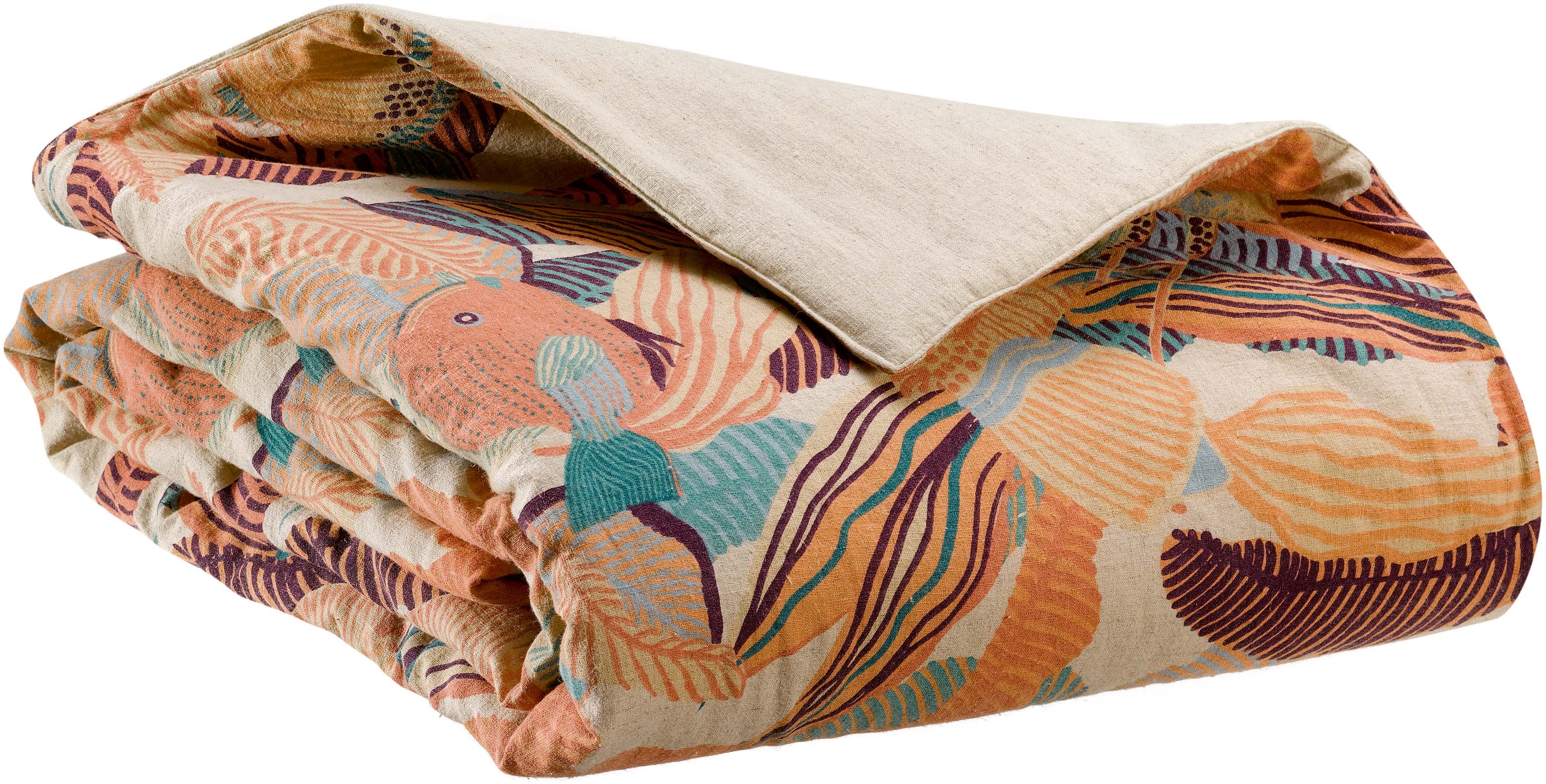 Dori bedrukte dekbed Papaye 85 X 200