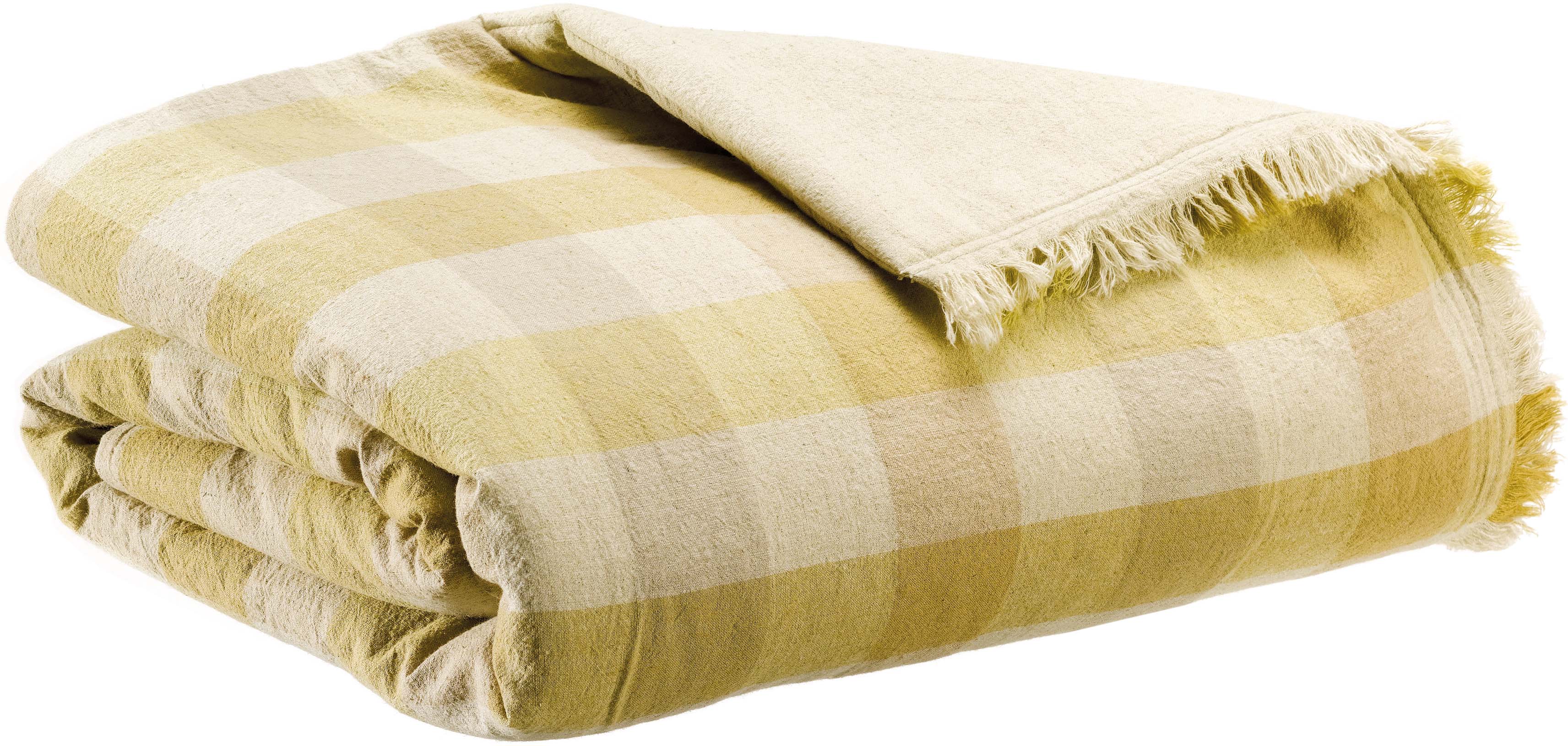 Kate bedrukt plaid Bronze 135 X 200