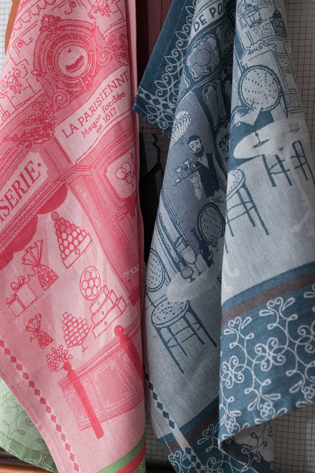 Jacquard theedoek Bistrot Bleu 50 X 70