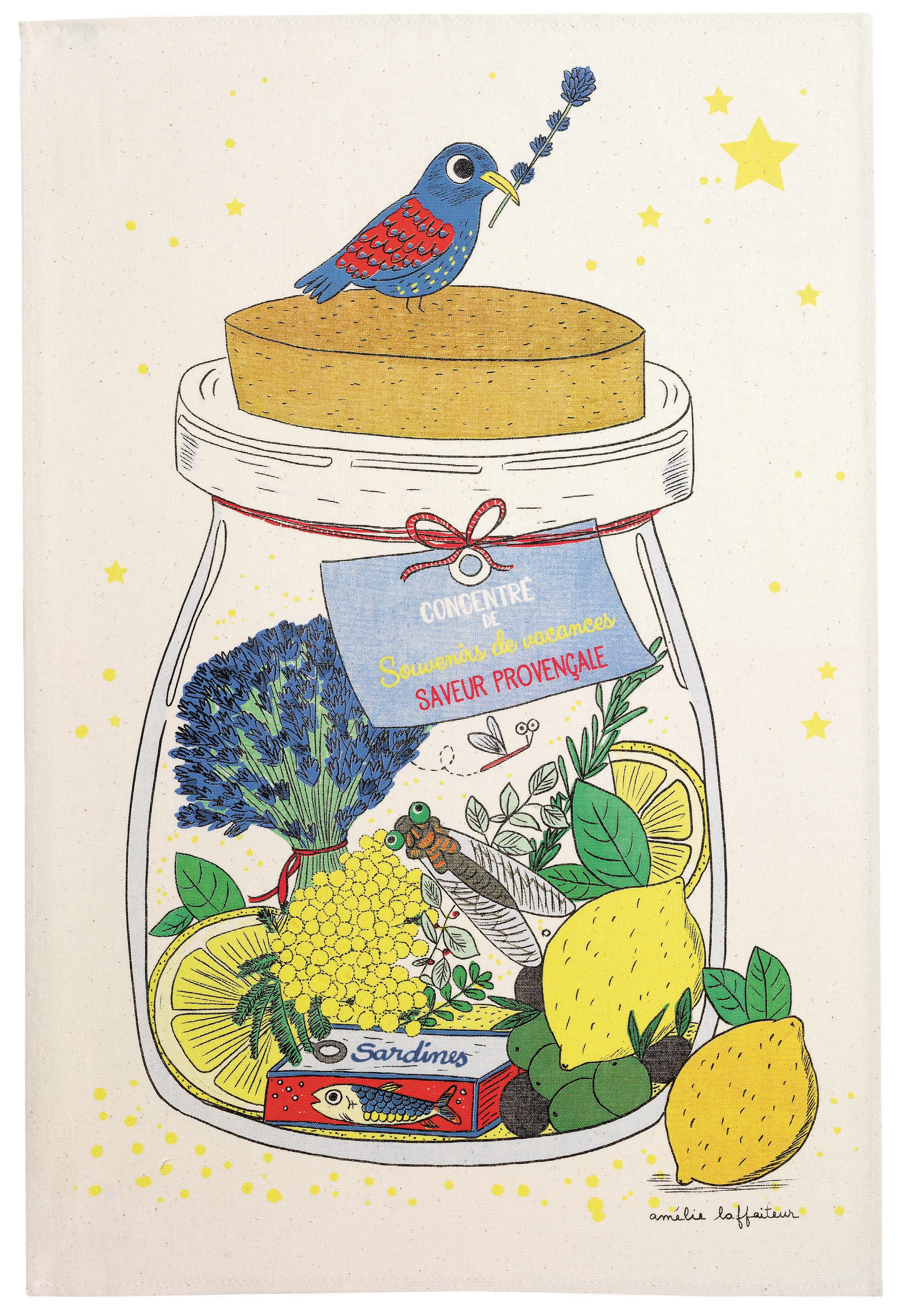 Theedoek Saveurs Provencale Écru 48 X 72