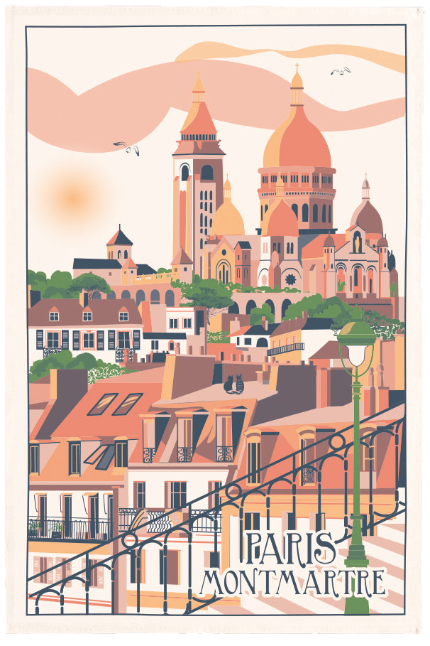 Theedoek Village Montmartre Écru 48 X 72