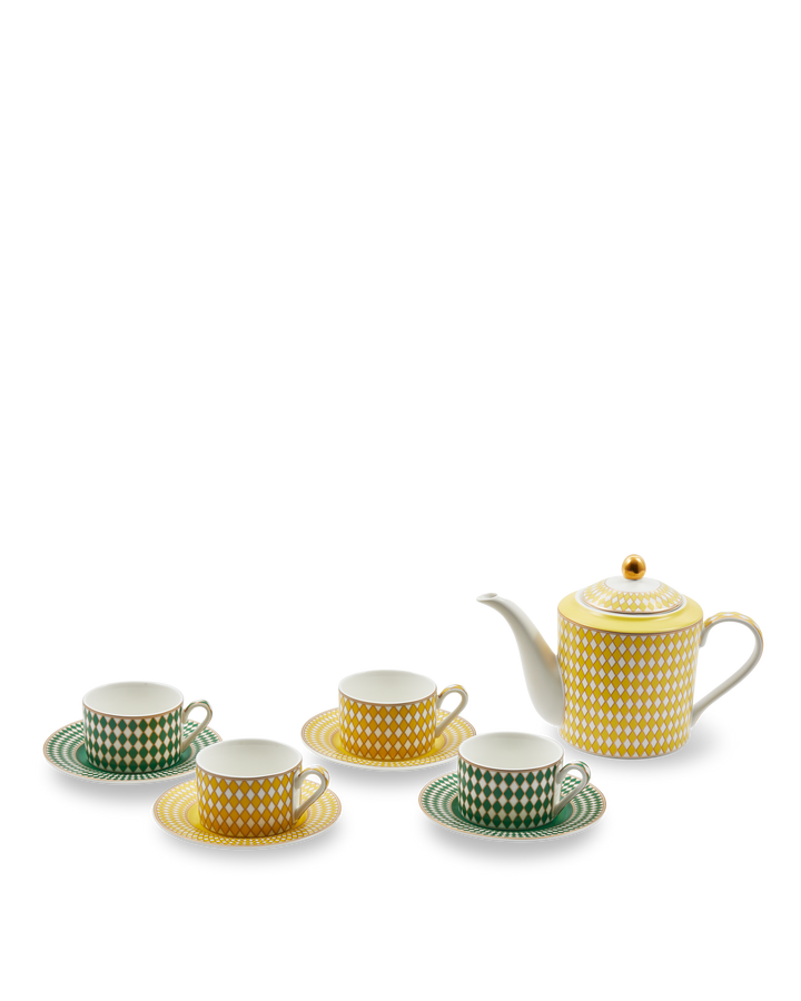 Polspotten - Espressoset Chess (set van 4)