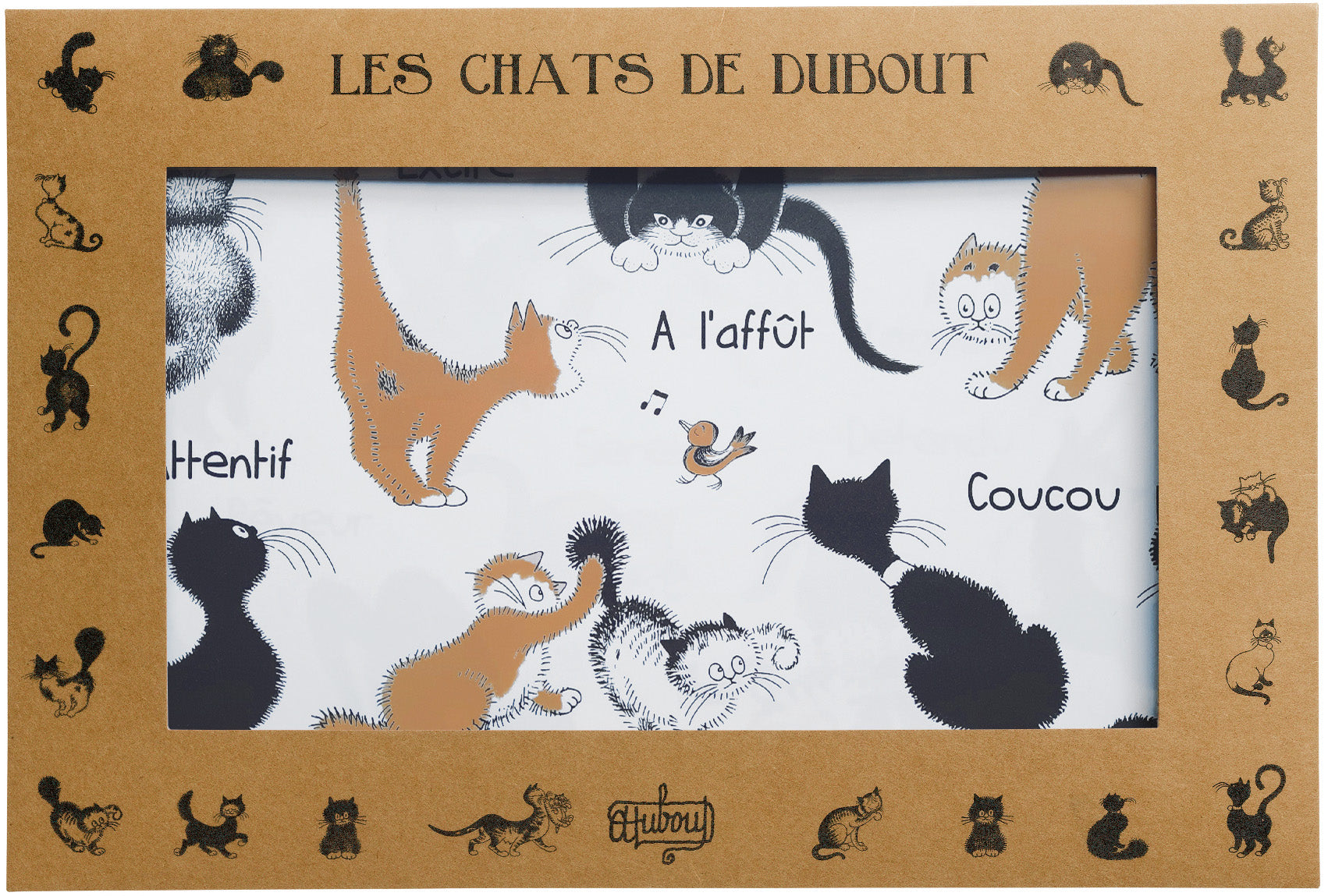 Set van 2 placemats Dubout Attitudes Noir/Roux 30 X 45