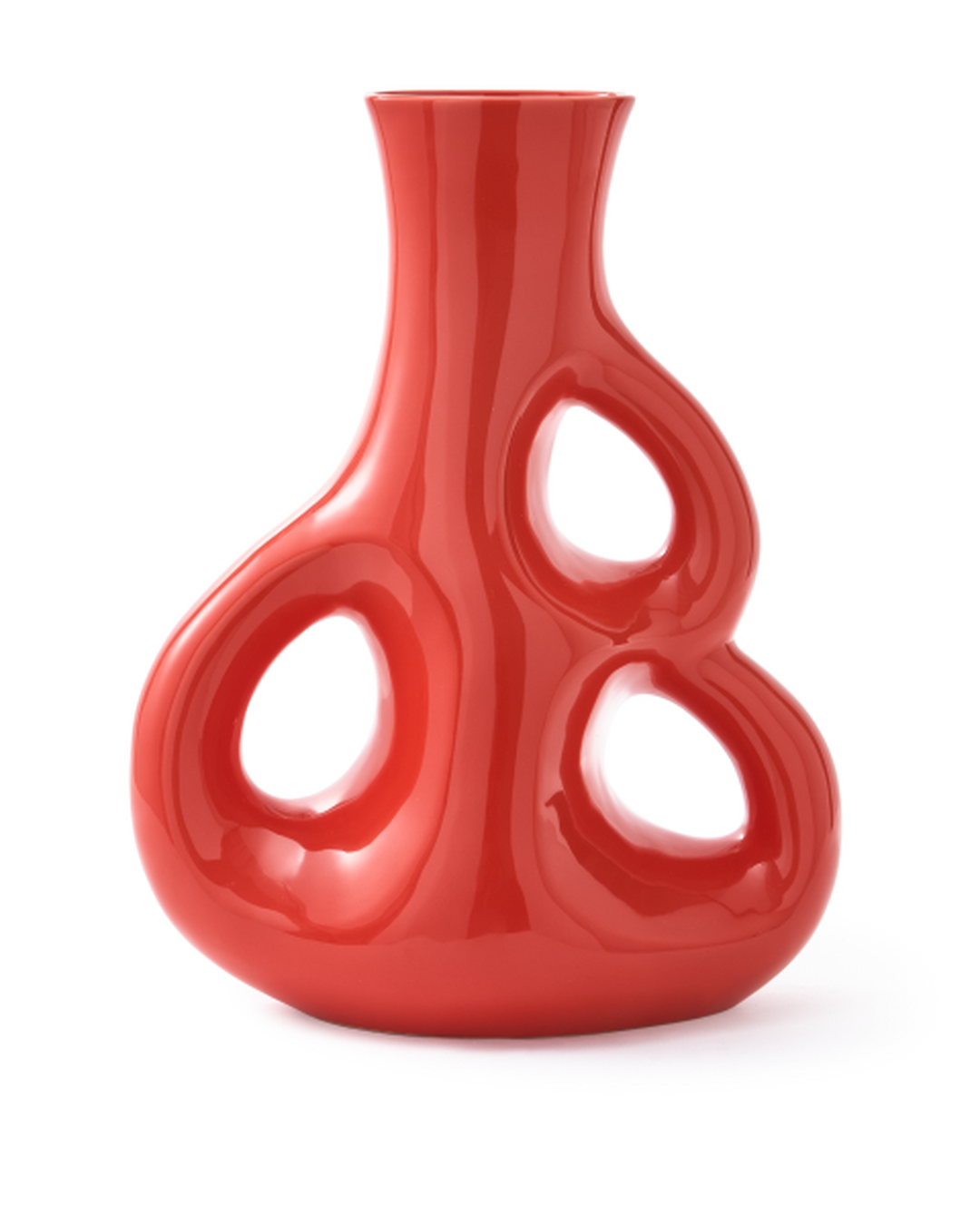 Polspotten - Vaas Three Ears Rood L