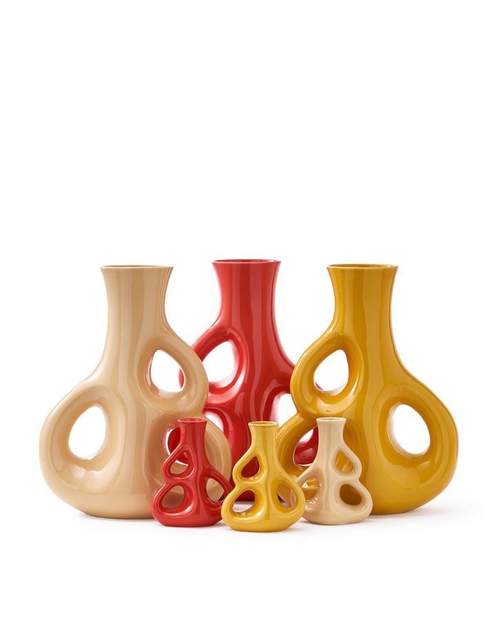 Polspotten - Vaas Three Ears Rood L