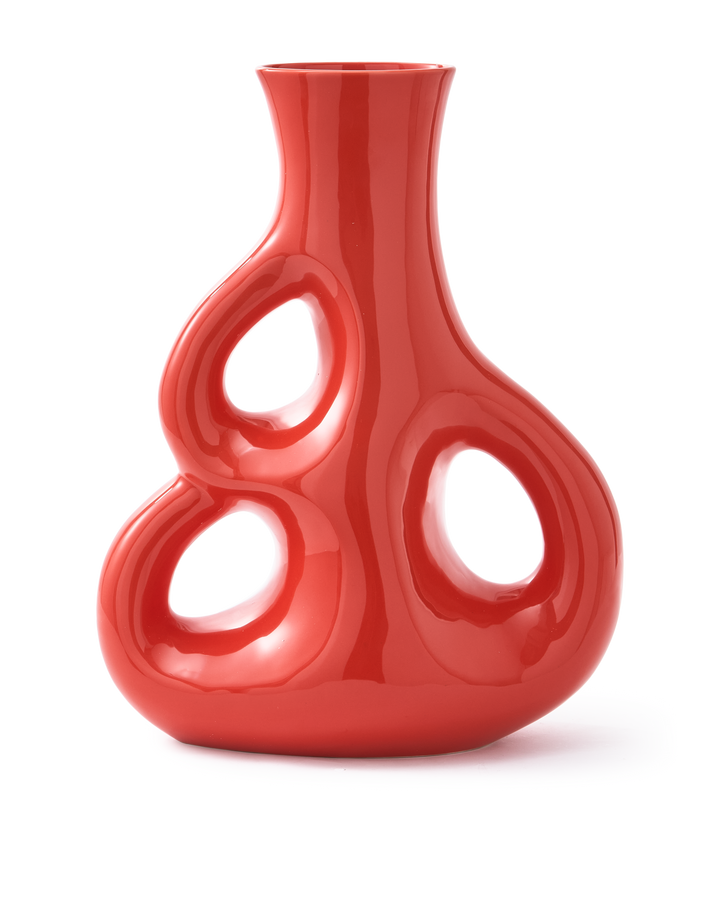 Polspotten - Vaas Three Ears Rood L
