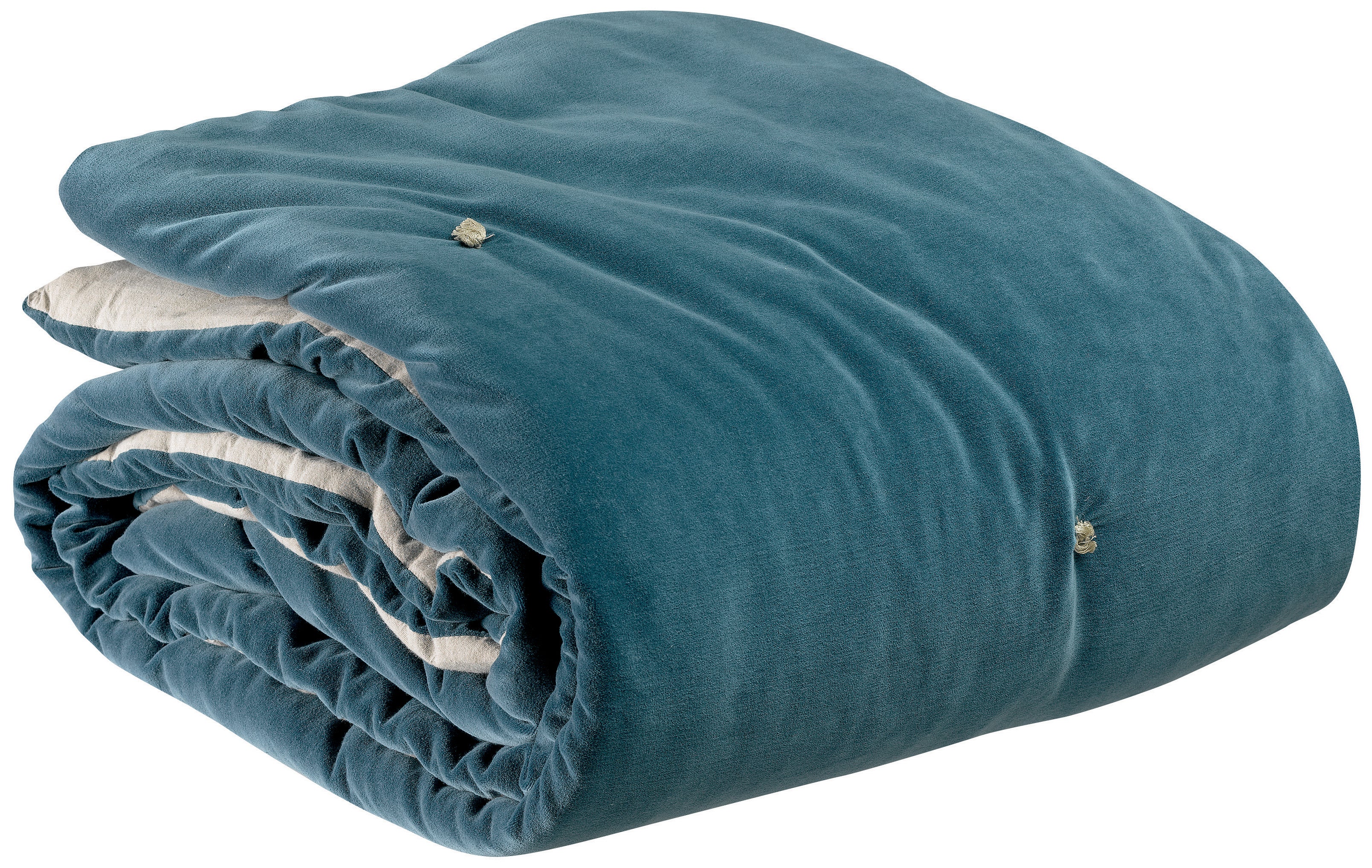 Plaid met geknoopte punten Elise Riviera 140 X 200