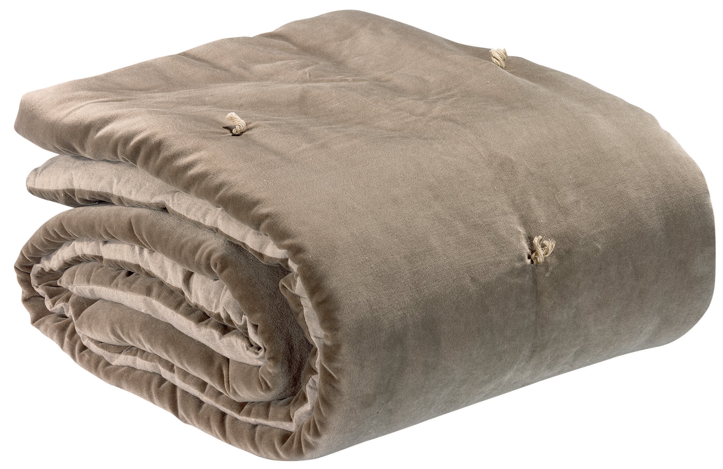 Plaid met geknoopte punten Elise Ficelle 140 X 200