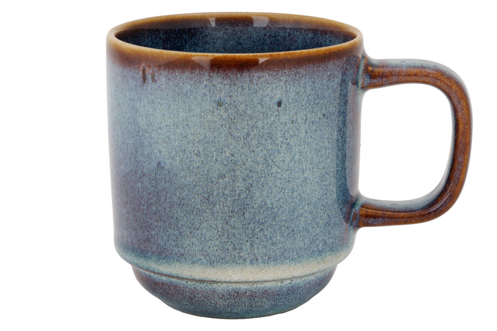 Jade Indigo Beker 30cl - Set van 6